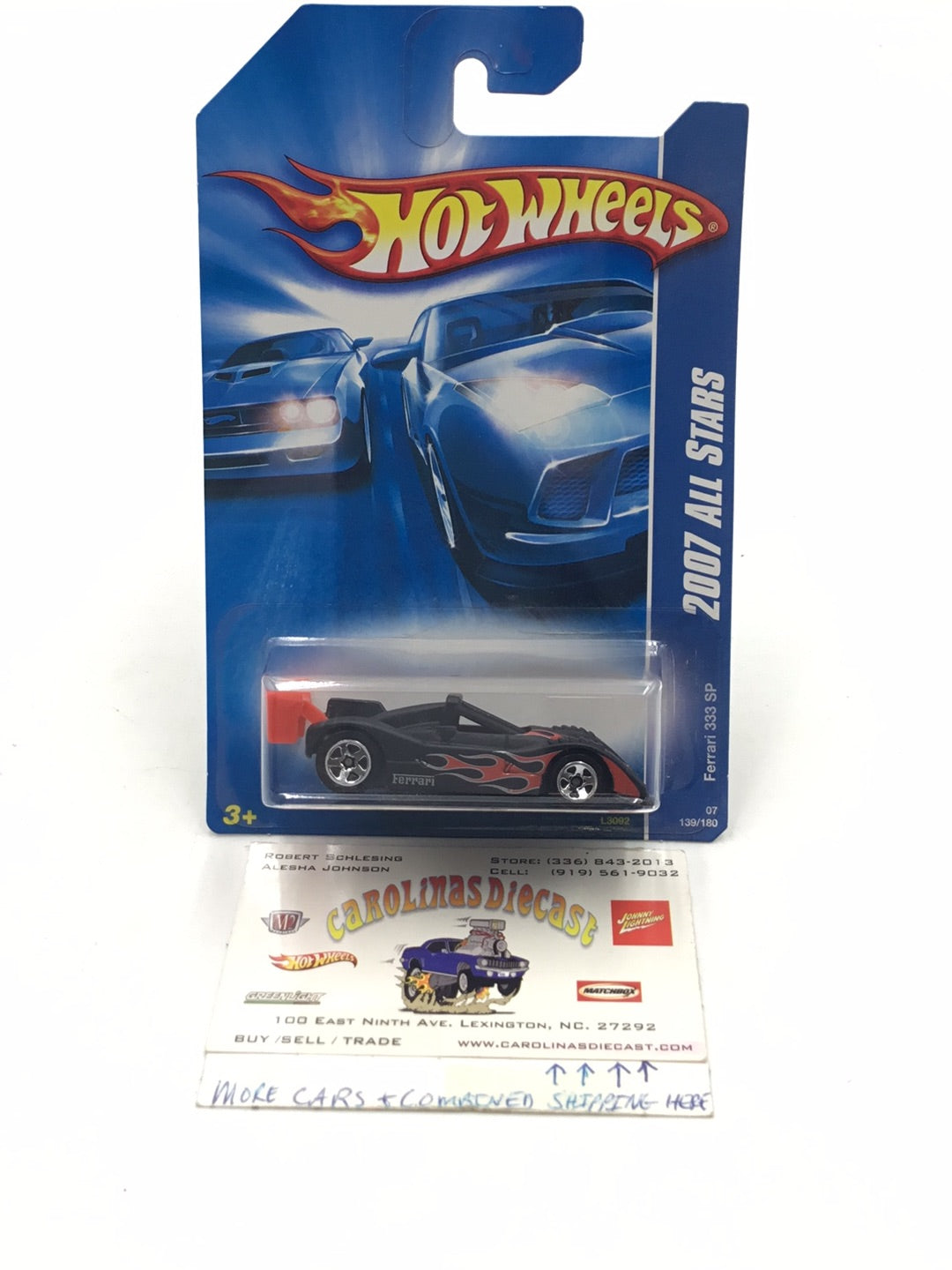 2007 Hot Wheels #139 Ferrari 333 SP QQ7