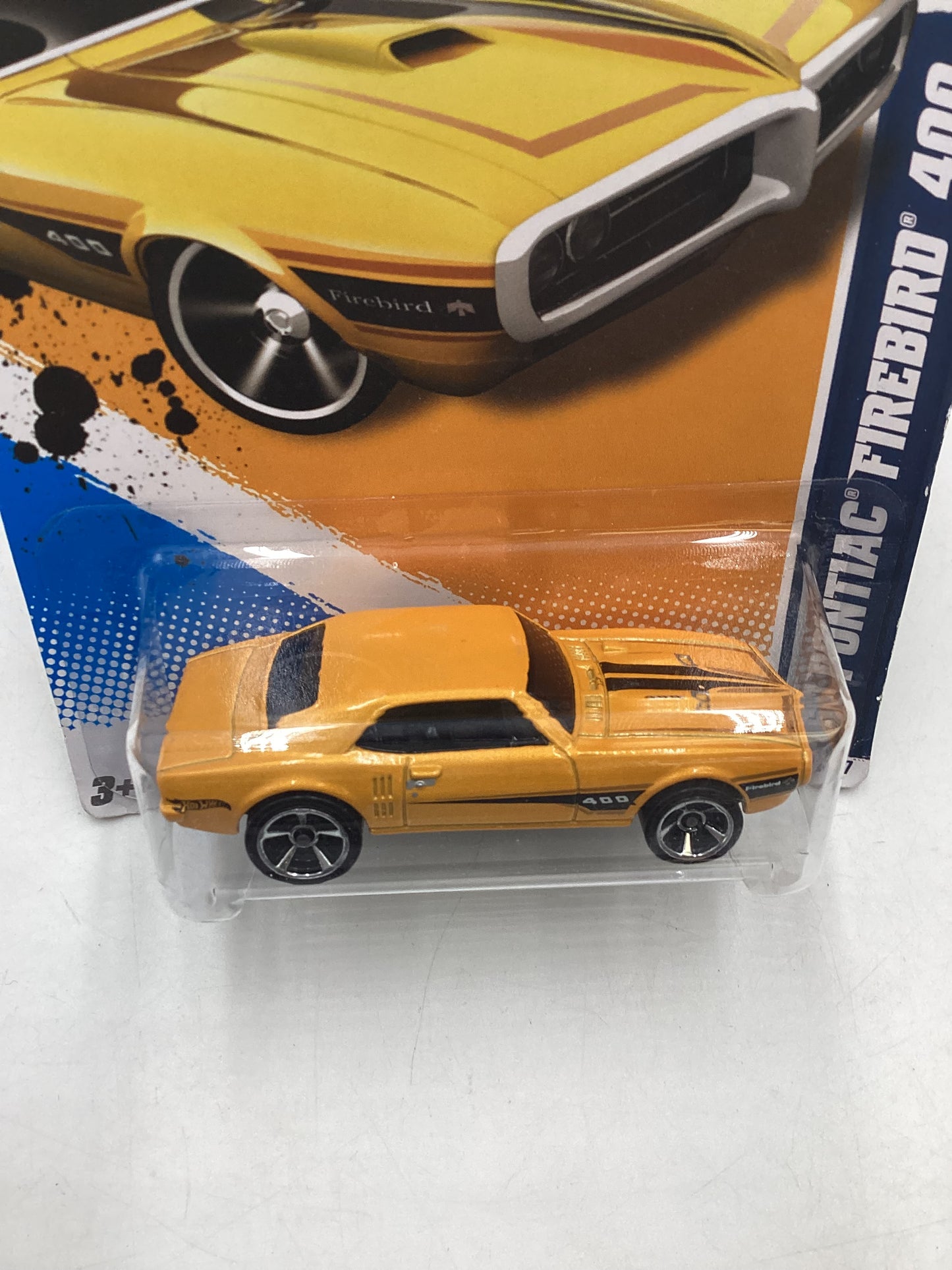 2012 hot wheels #105 67 Pontiac Firebird 400 Yellow 50C