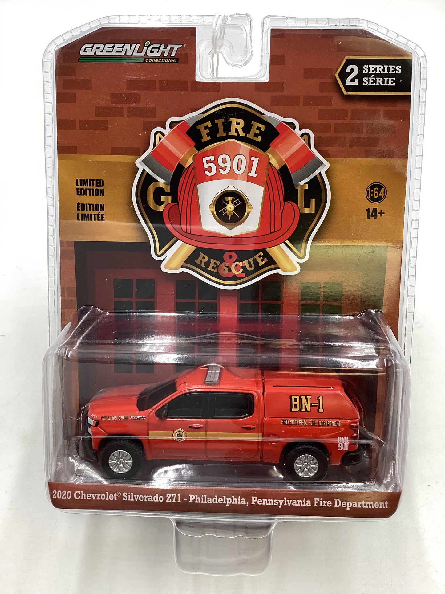 Greenlight Fire and Rescue Series 2 2020 Chevrolet Silverado Z71 Philadelphia Pennsylvania Fire Department 175G