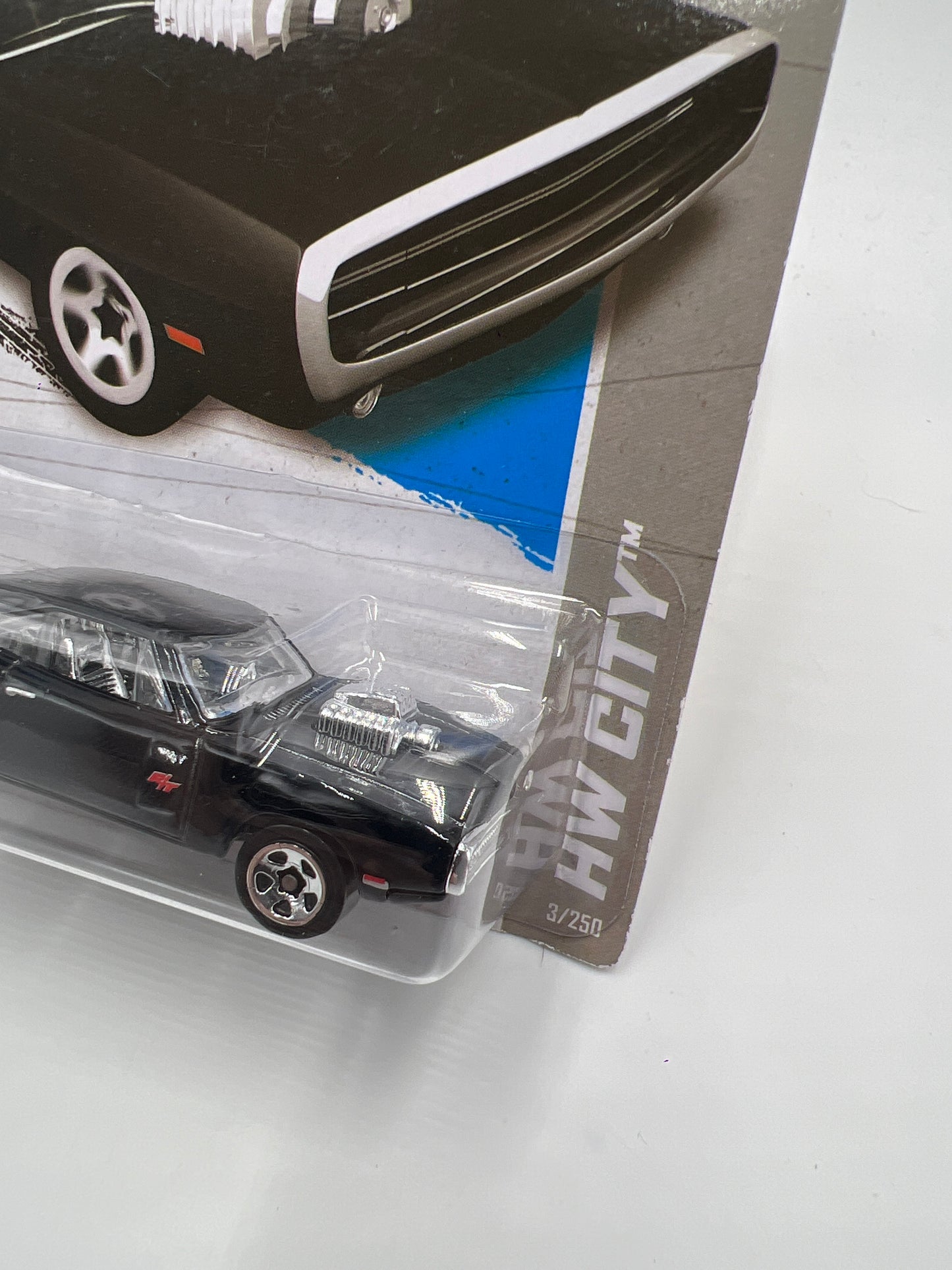 2013 Hot Wheels City #3 Fast & Furious 70 Dodge Charger R/T Black