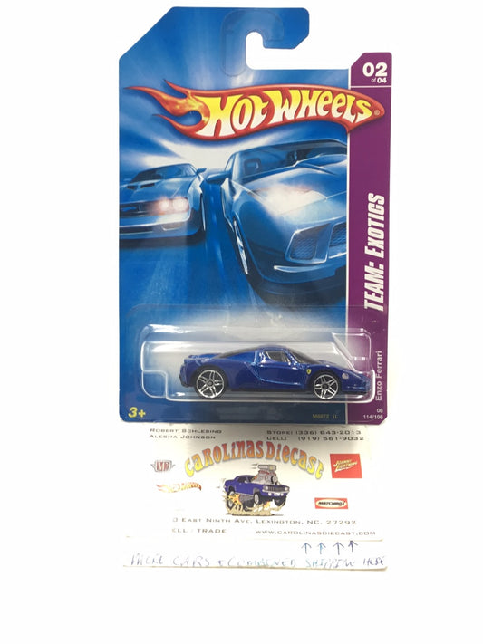 2008 Hot wheels #114 Enzo Ferrari with protector