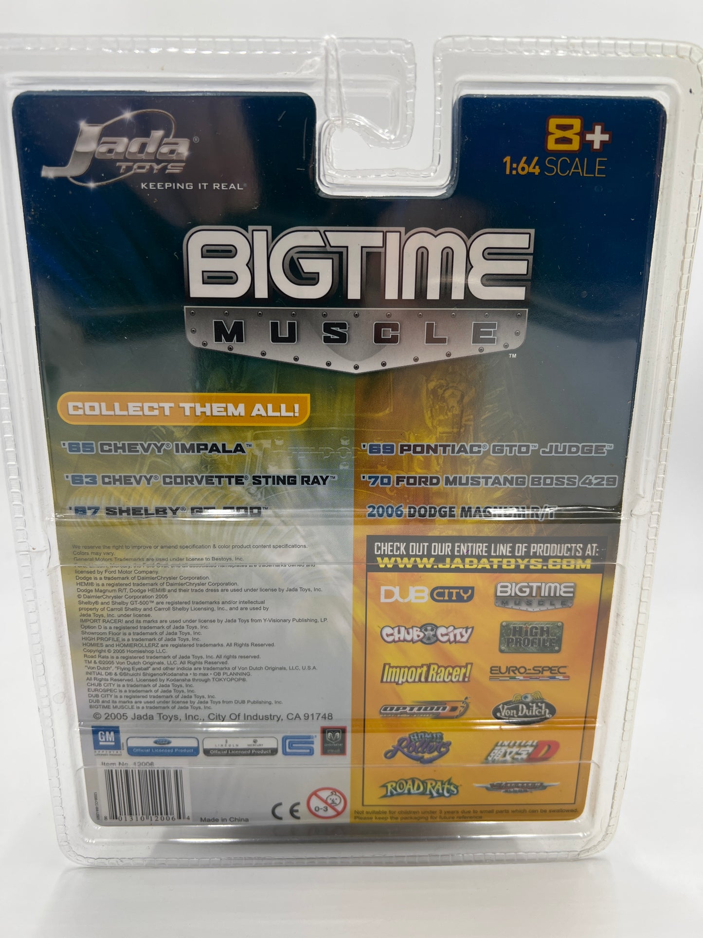 Jada Dub City Big Time Muscle CLTR #48 2006 Dodge Magnum R/T Black