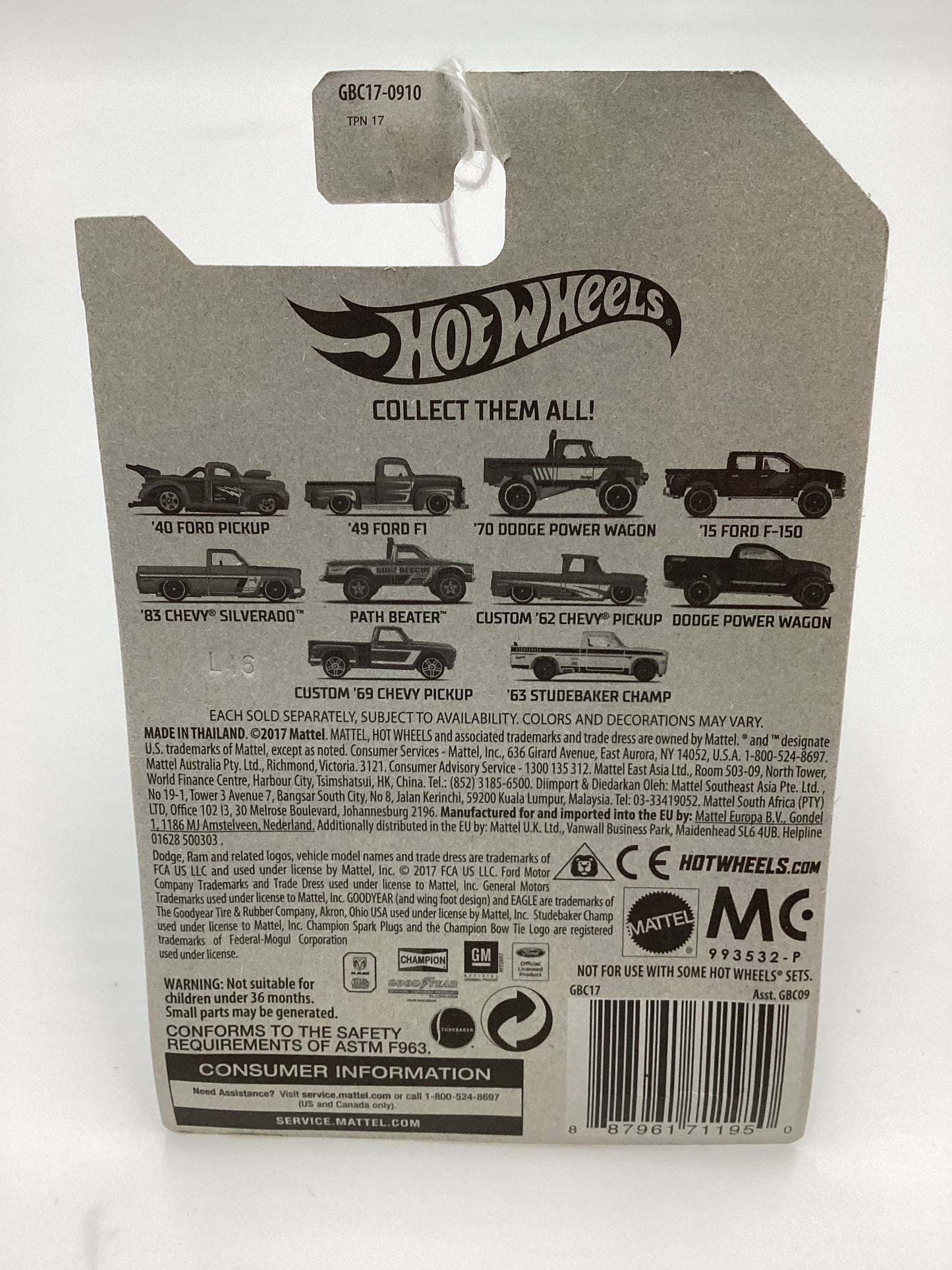 Hot Wheels American Truck Series Path Beater Silver #6 Walmart Exclusive 154A