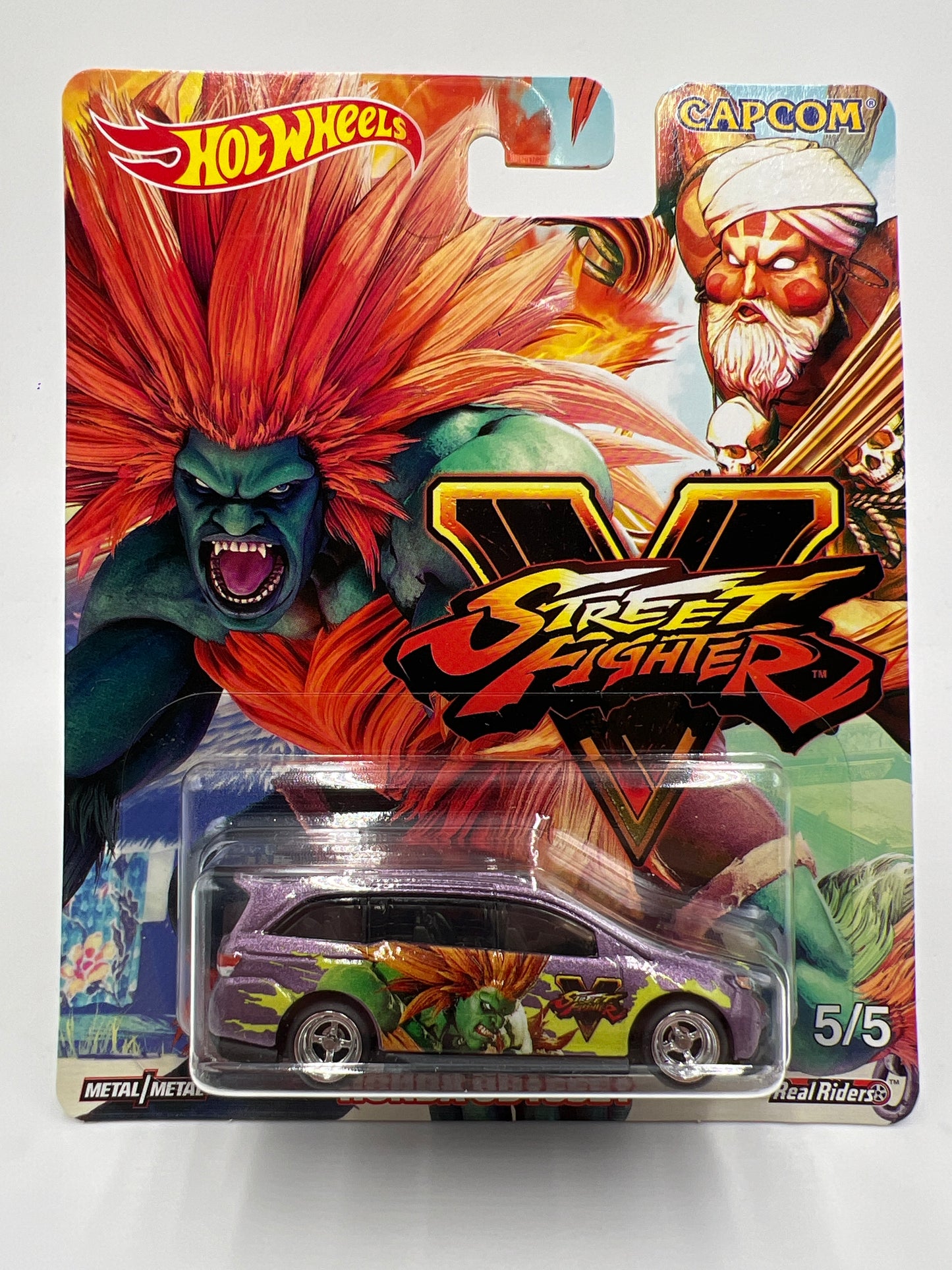 Hot Wheels Capcom Street Fighter #5 Honda Odyssey Purple W/Protector