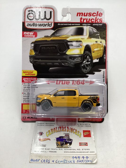 2024 Auto world Muscle Trucks 2023 Ram 1500 Rebel Havoc Edition Yellow 182H