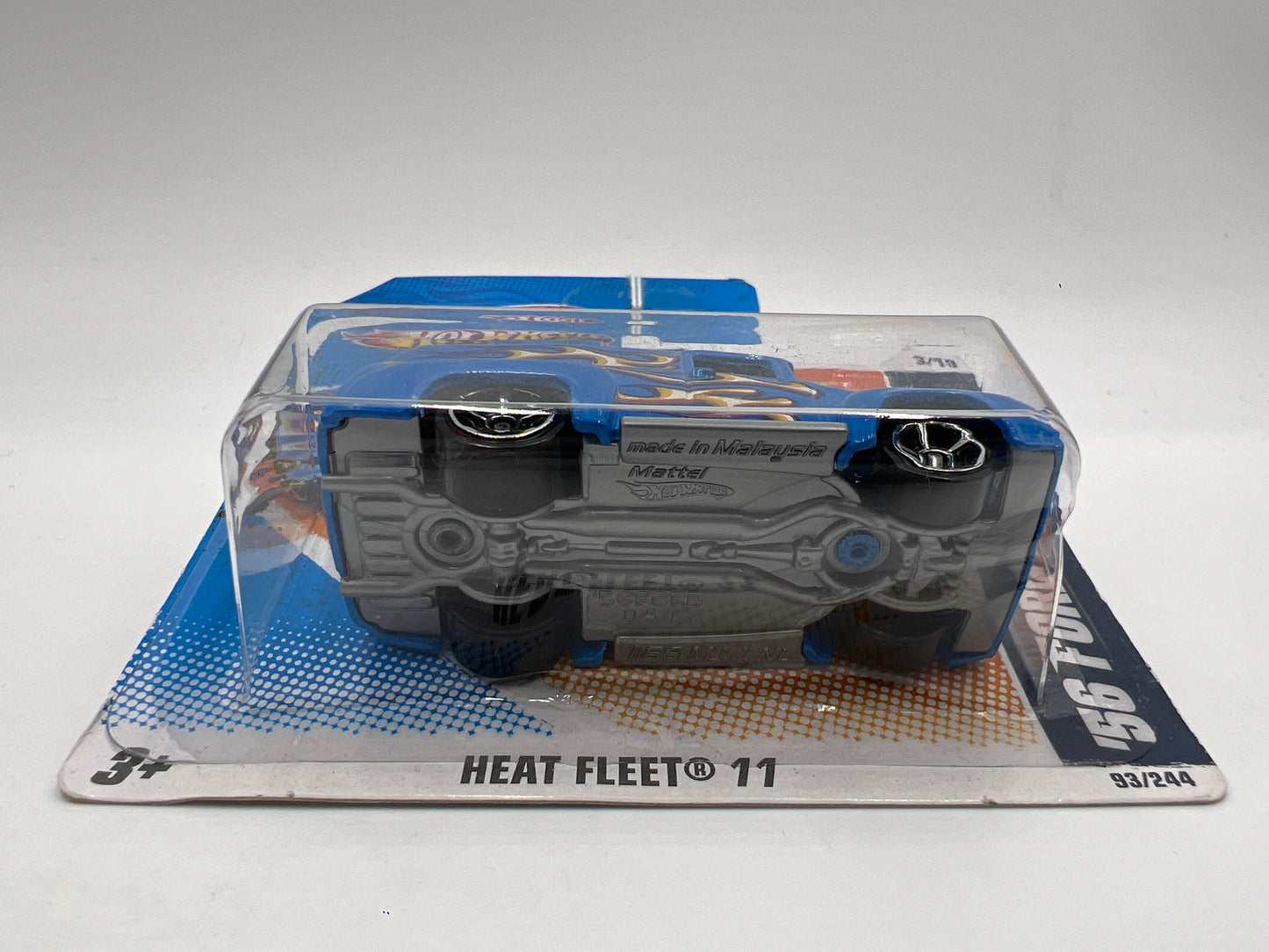 2011 Hot Wheels Short Card Heat Fleet #93 56 Ford F-100 Blue