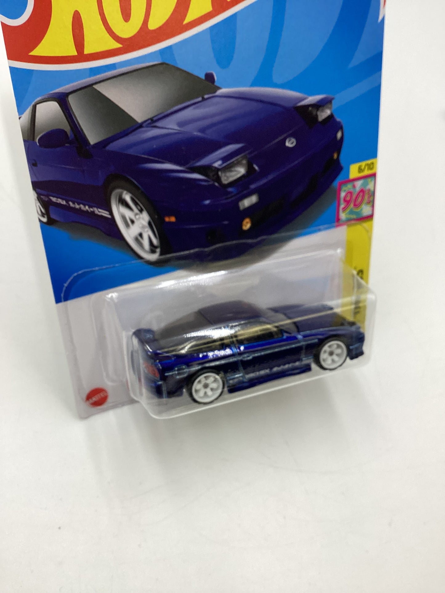 2024 Hot Wheels Super Treasure Hunt #211 96 Nissan 180SX Type X Blue W/Protector