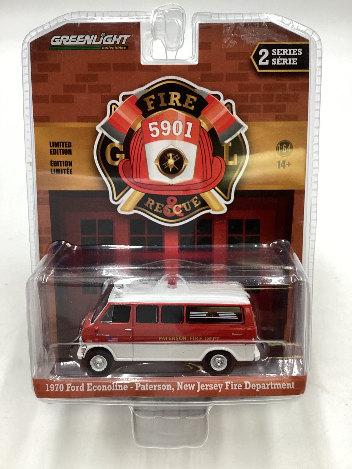 Greenlight Fire and Rescue Series 2 1970 Ford Econoline Patterson New Jersey Fire Department 177H