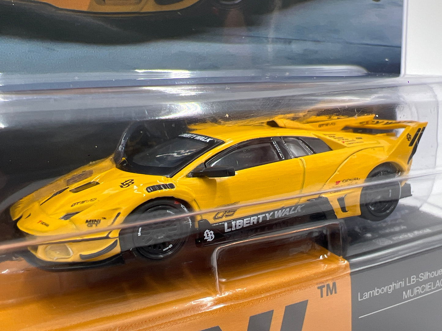 Mini GT #1135 Lamborghini LB-Silhouette Works Murcielago GT EVO Yellow 230E