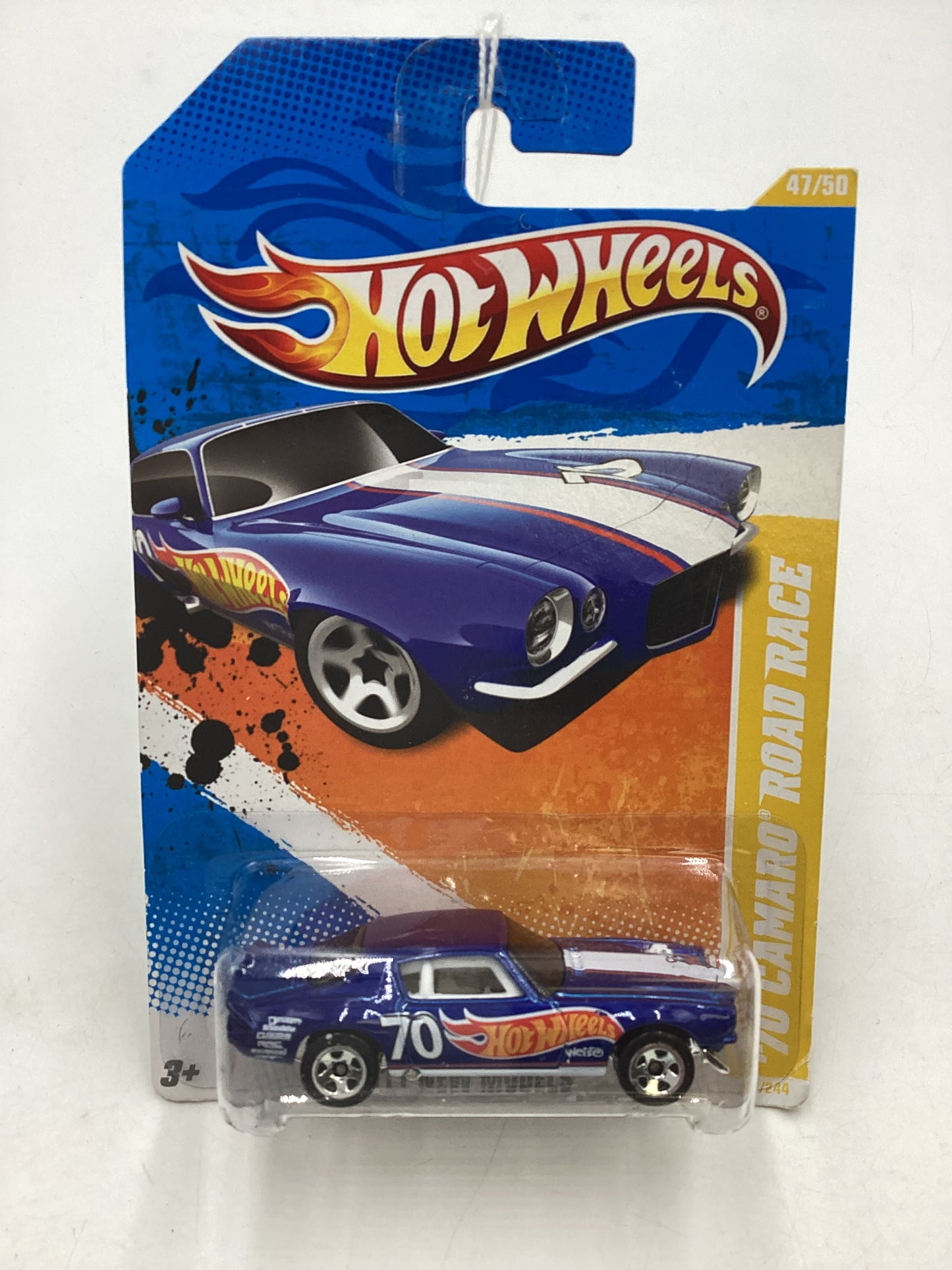 2011 Hot Wheels #47 70 Camaro Road Race Blue 14B