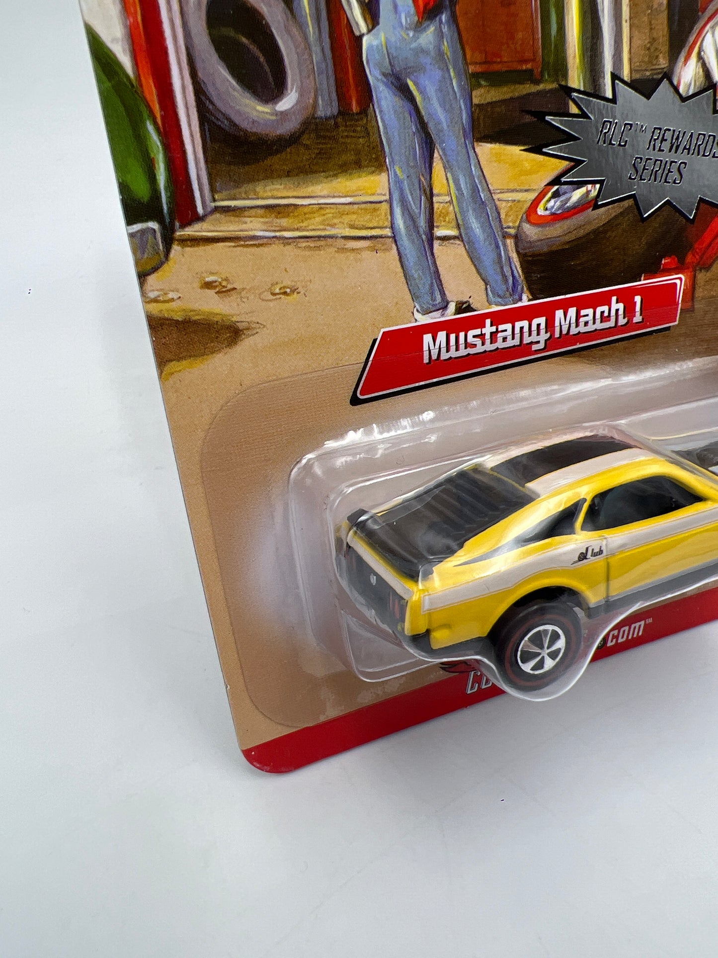 2007 Hot Wheels RLC Rewards Series #3 Mustang Mach 1 Yellow W/Protector