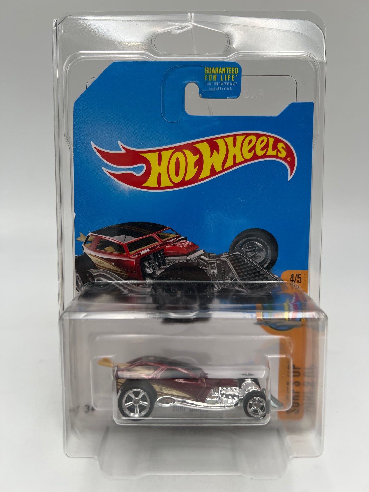 2017 Hot Wheels Super Treasure Hunt Surf Crate Red W/Protector