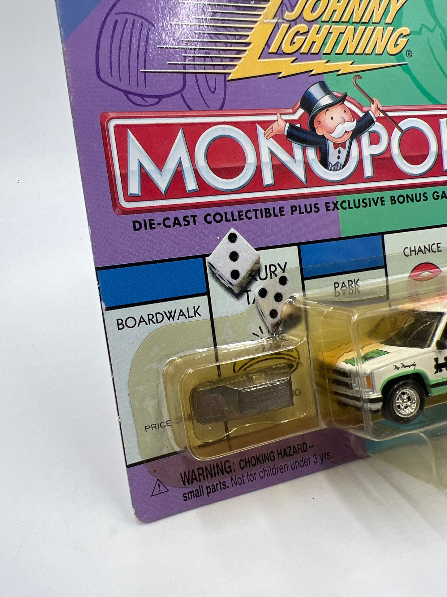 Johnny Lightning Monopoly 1997 Chevy Tahoe White 230D