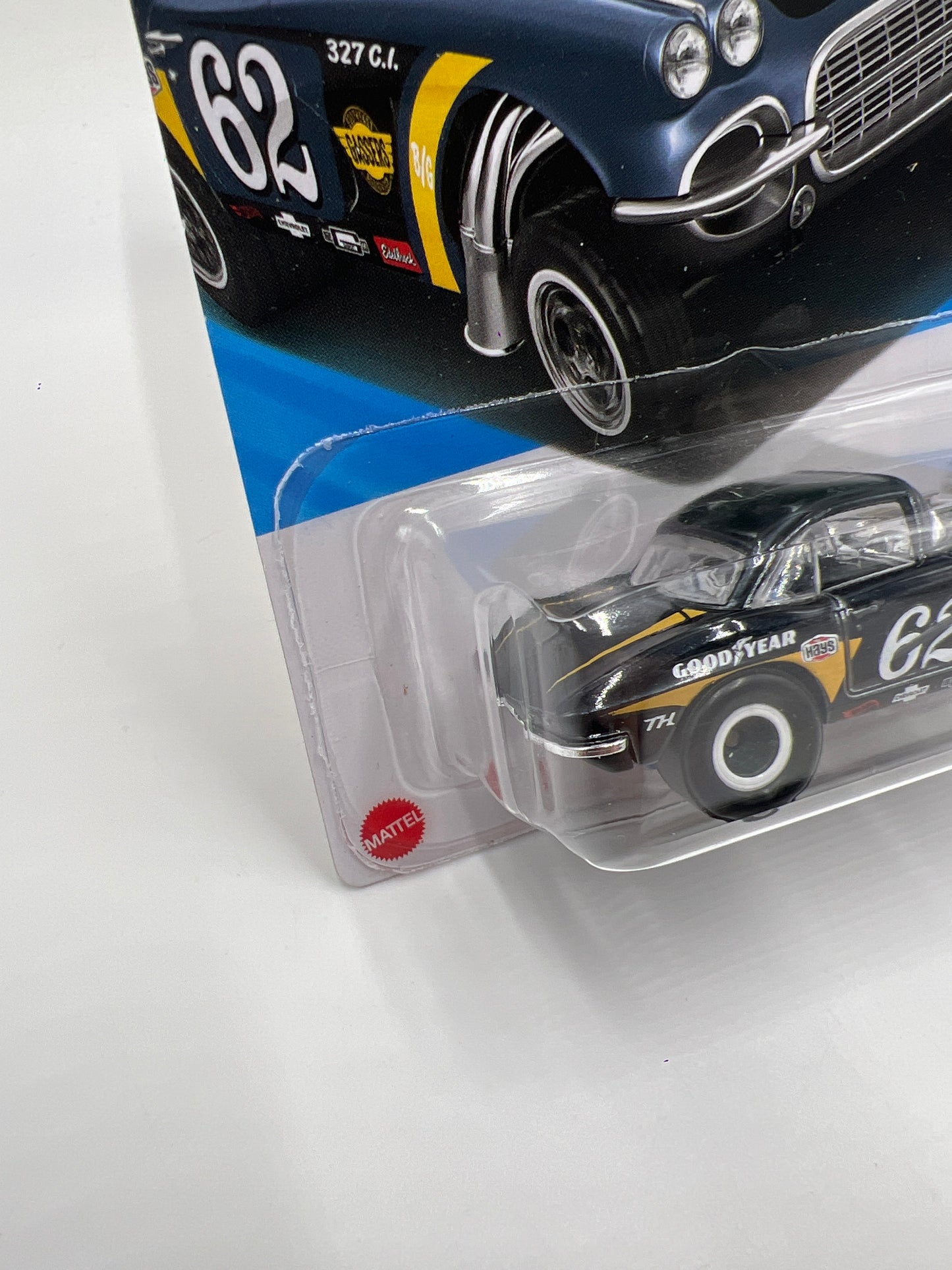2025 Hot Wheels J Case Super Treasure Hunt #182 62 Corvette Gasser W/Protector