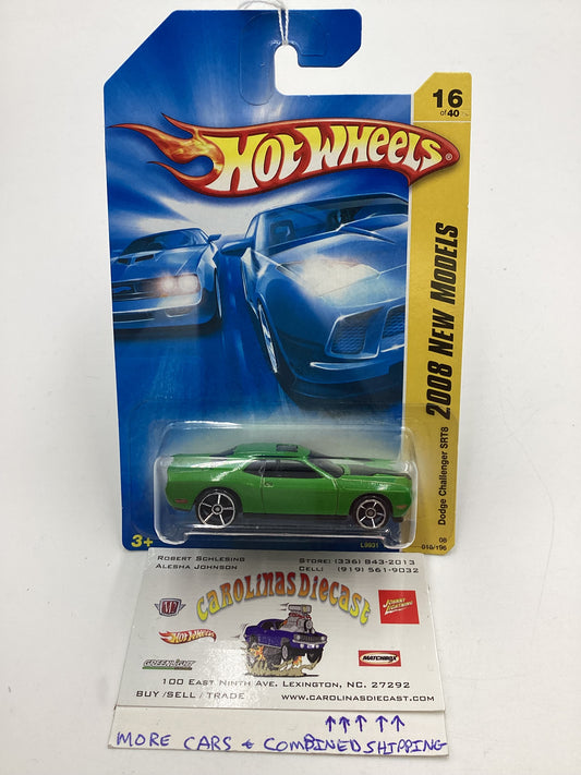 2008 Hot Wheels New Models #16 Dodge Challenger SRT8 Green 54G