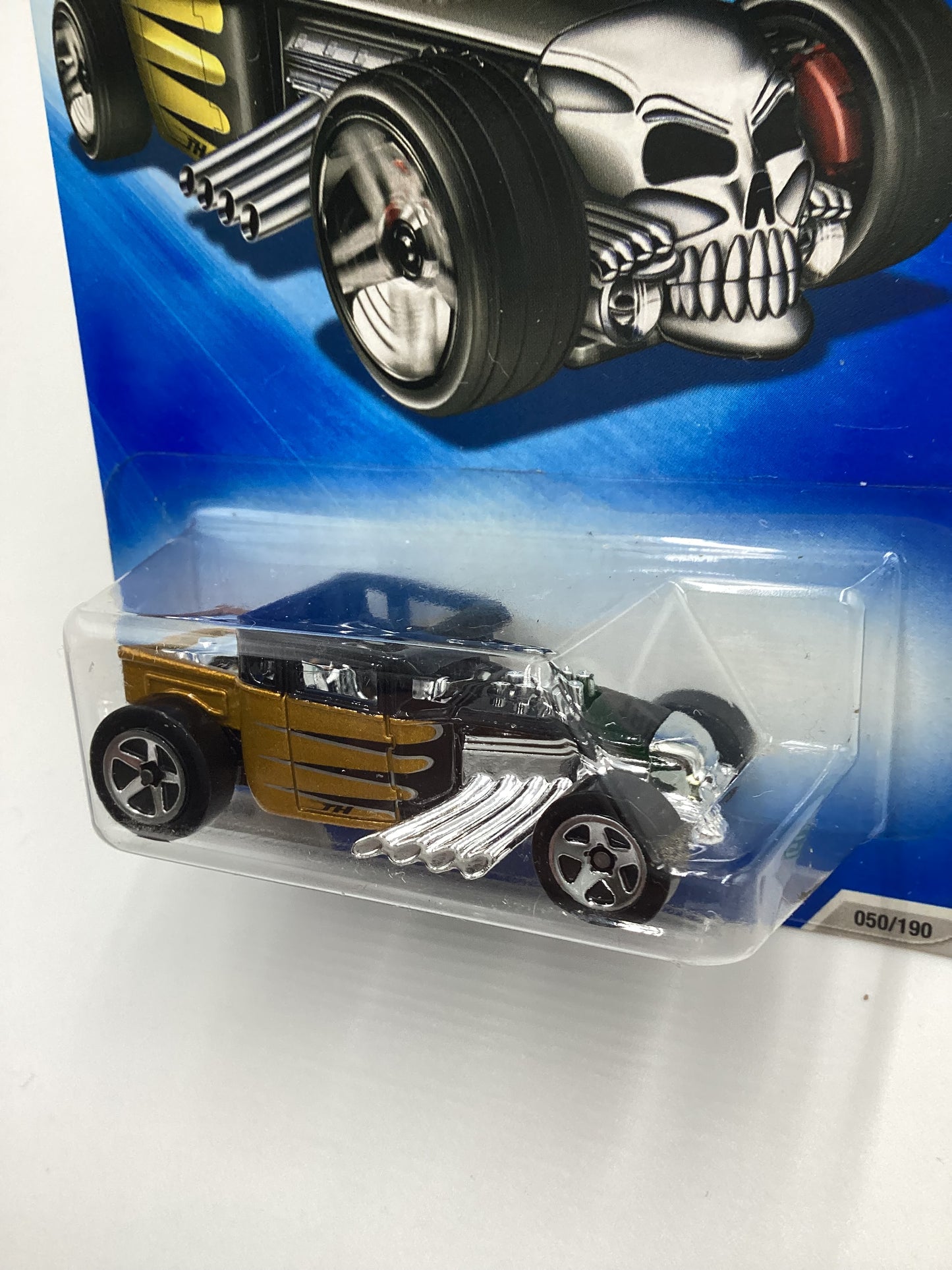 2009 Hot wheels Treasure Hunt 8/12 #50 Bone Shaker 277C