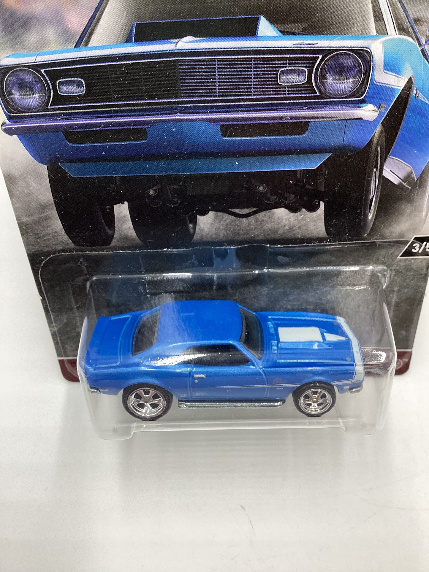 2017 HotWheels Car Culture Redliners #3 68 Copo Camaro Blue 245L