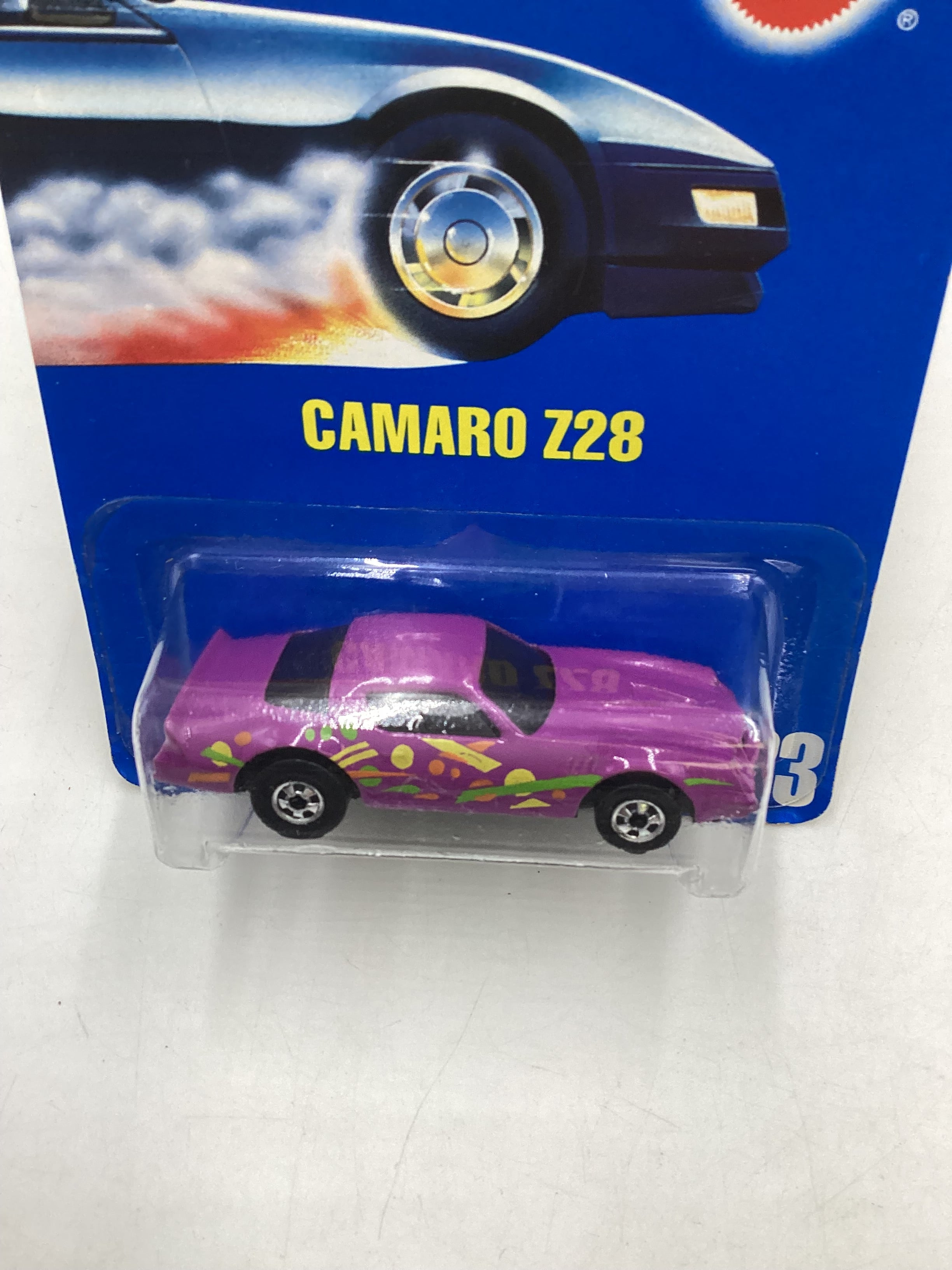 Hot Wheels Blue Card Collector No. 033 Speed Points Purple Camaro