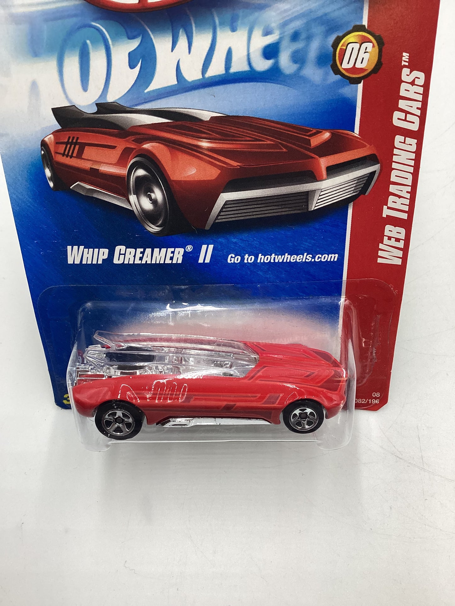 2008 Hot Wheels Web Trading Cars #82 Whip Creamer II Red EE1