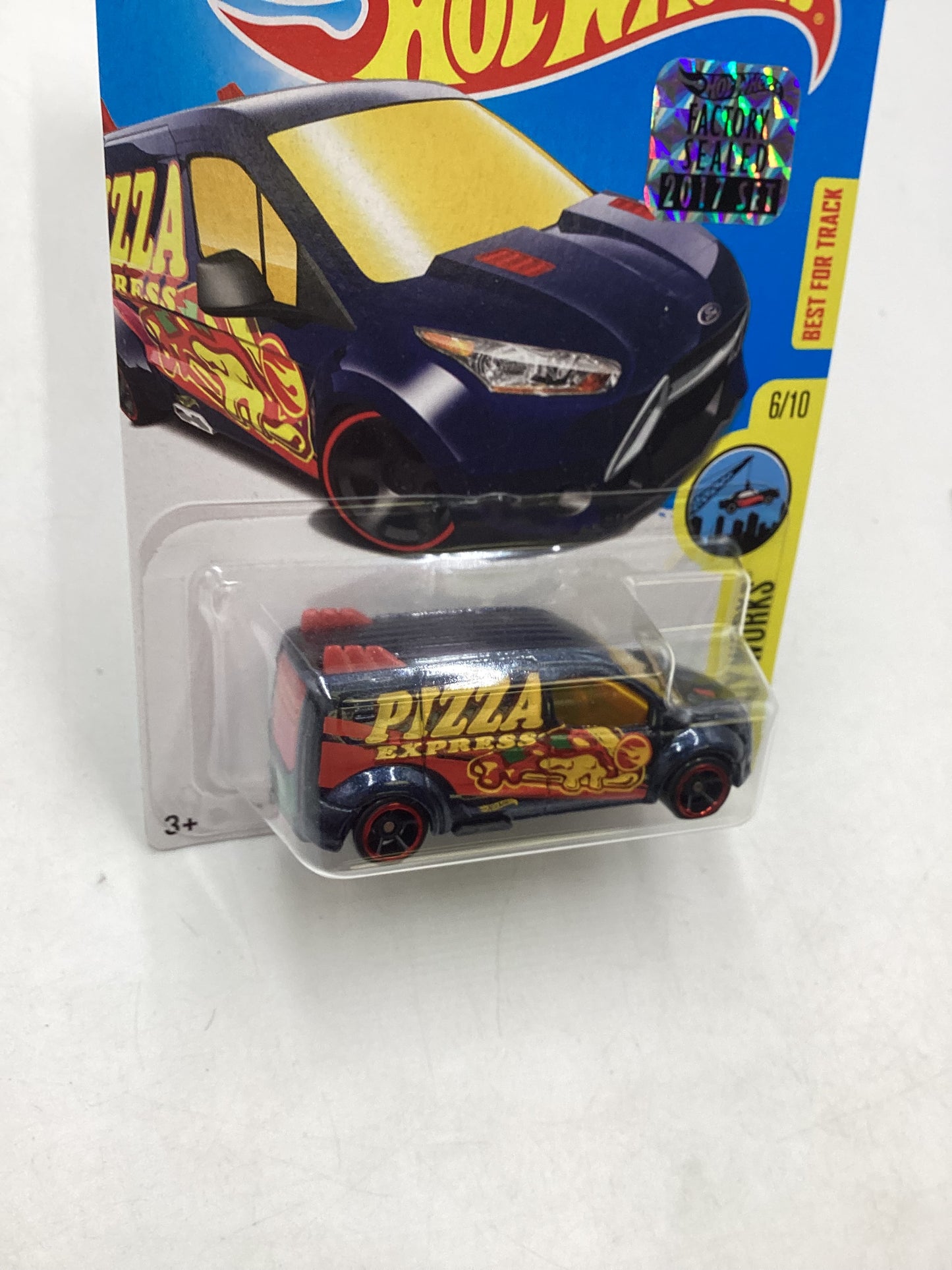 2017 Hot wheels Treasure Hunt Factory Sealed  Hot Wheels Ford Transit Connect Blue 275D