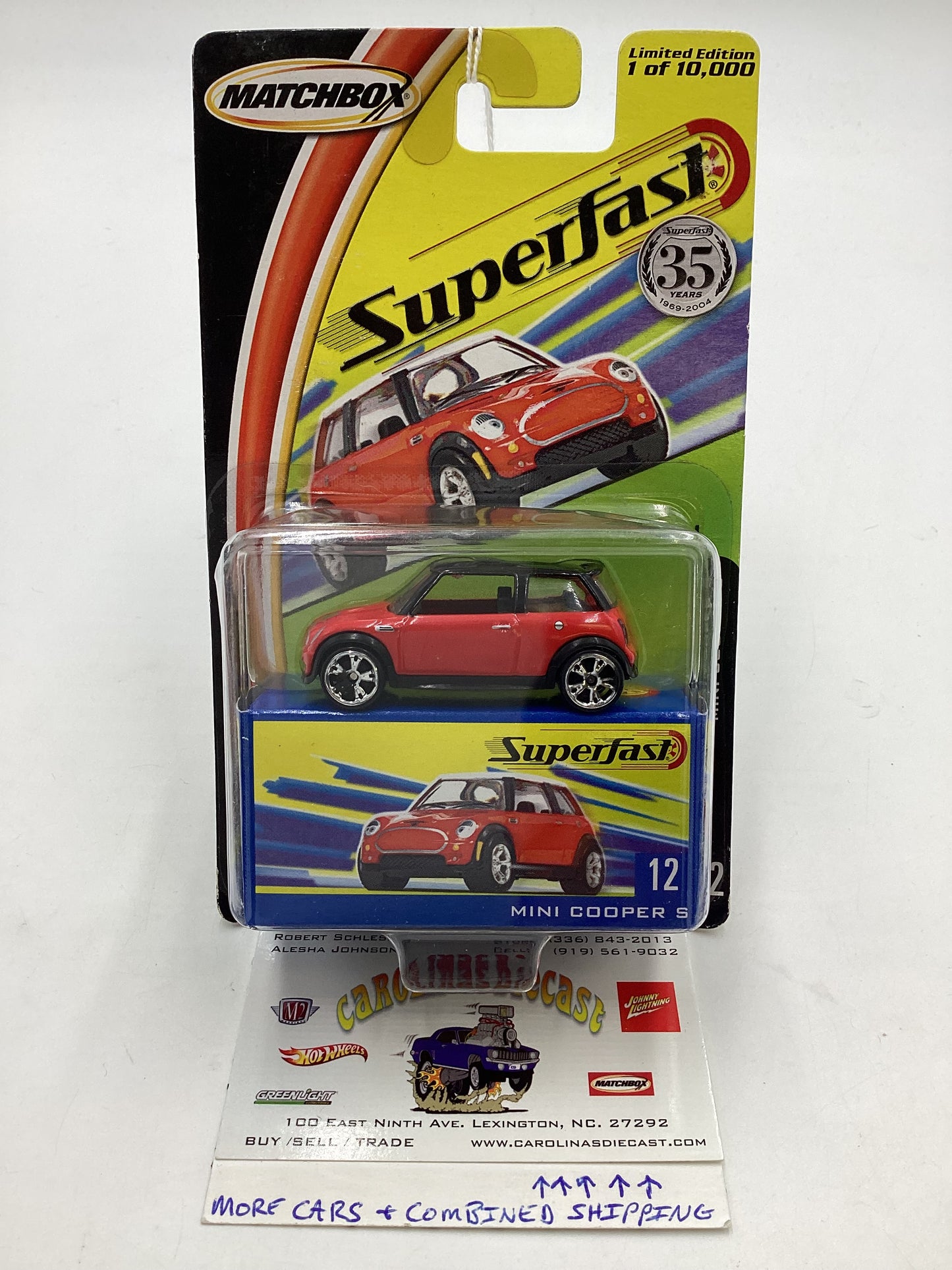 Matchbox 2004 Superfast #12 Mini Cooper S Red 172i