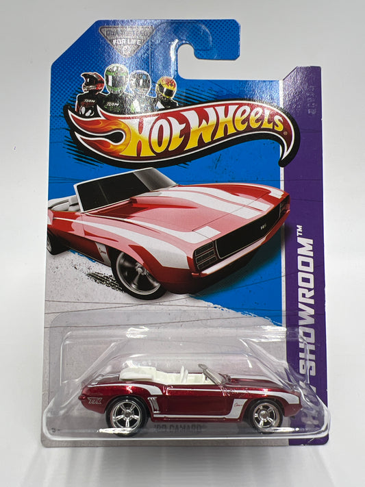 2013 Hot Wheels Super Treasure Hunt #197 69 Camaro Red W/ Protector