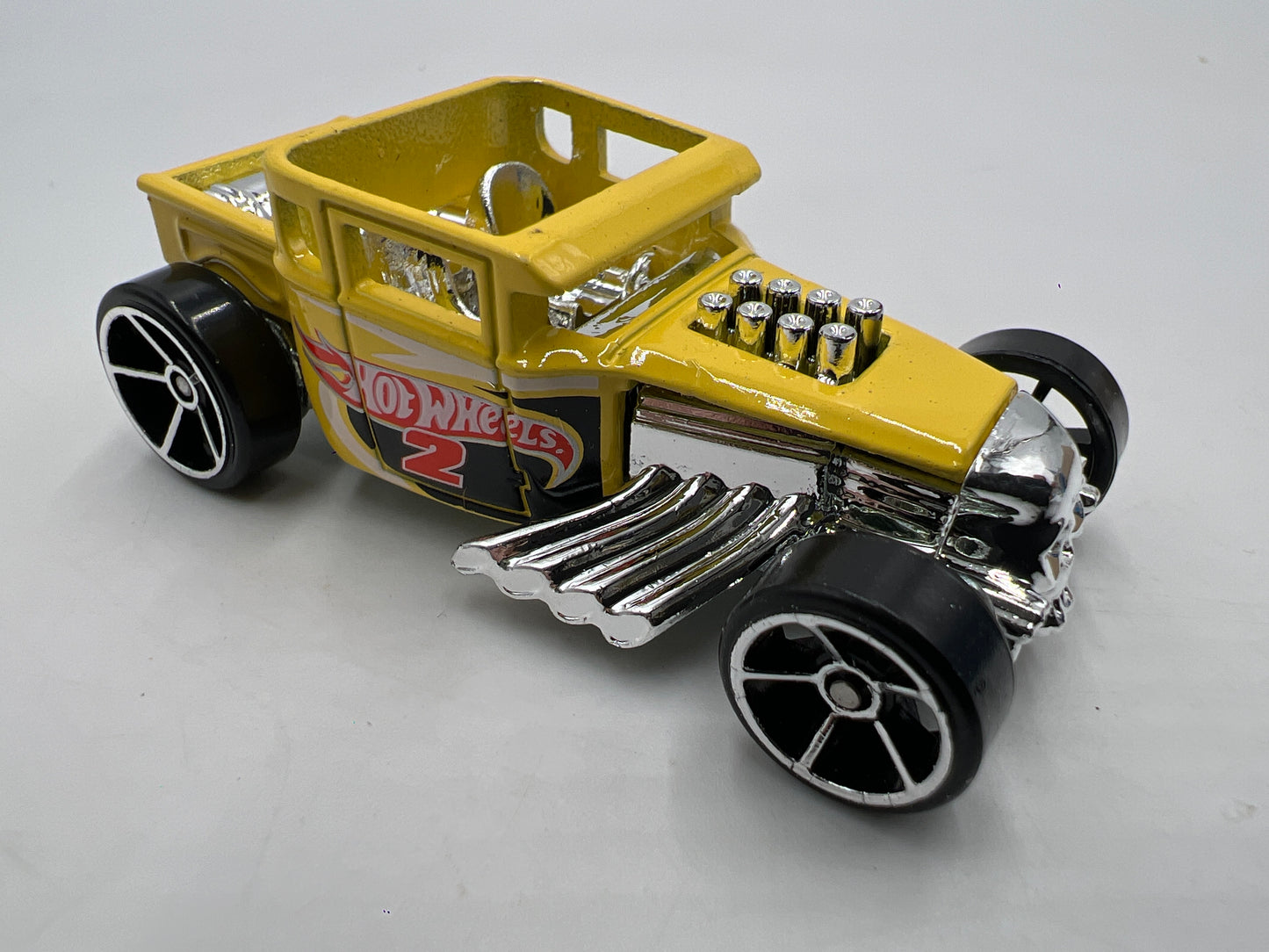 2015 Hot Wheels Mystery Models Series 1 #4 Bone Shaker Yellow