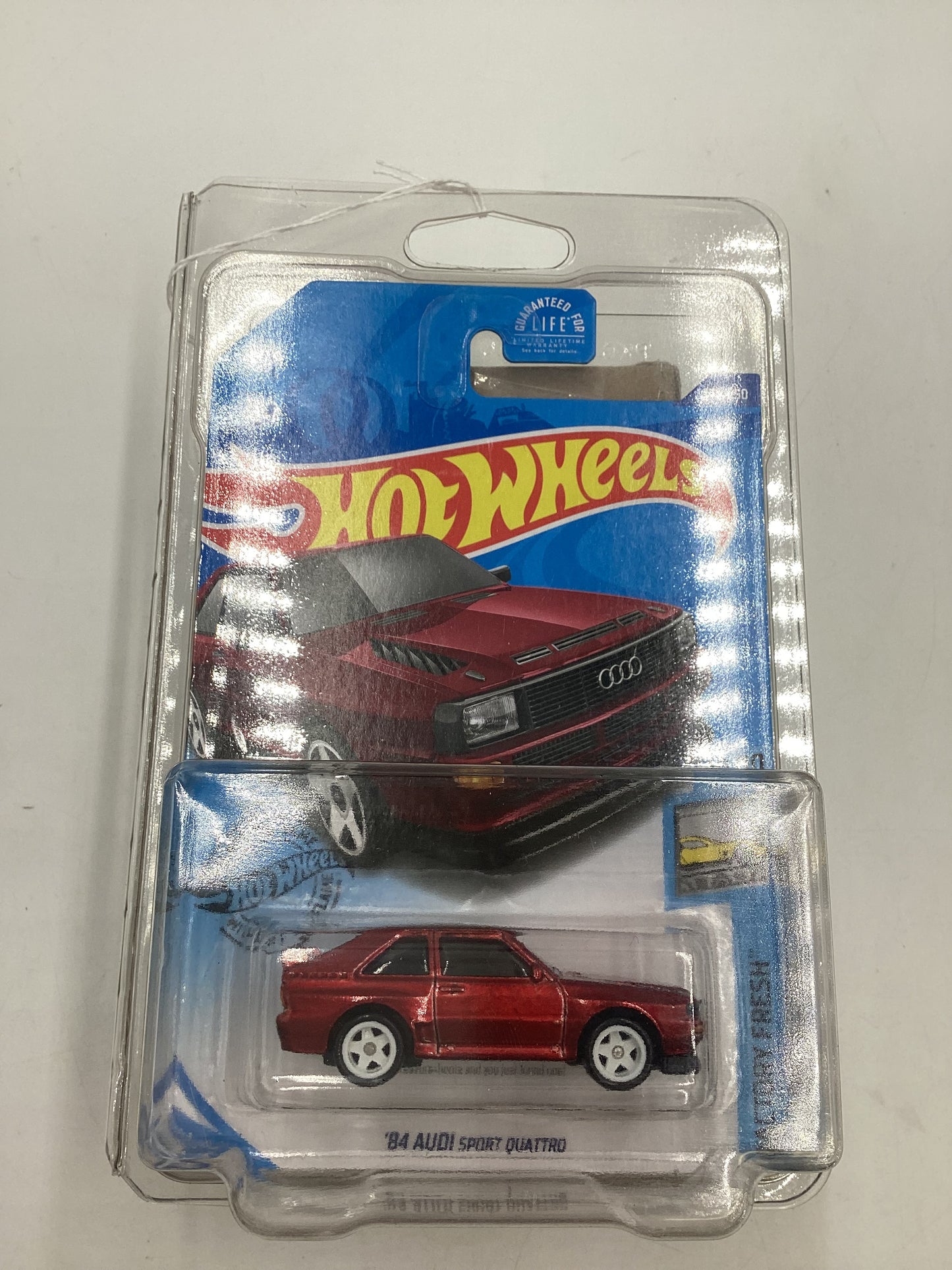 2020 Hot wheels Super treasure hunt #145 84 Audi Sport Quattro Red W/ Protector