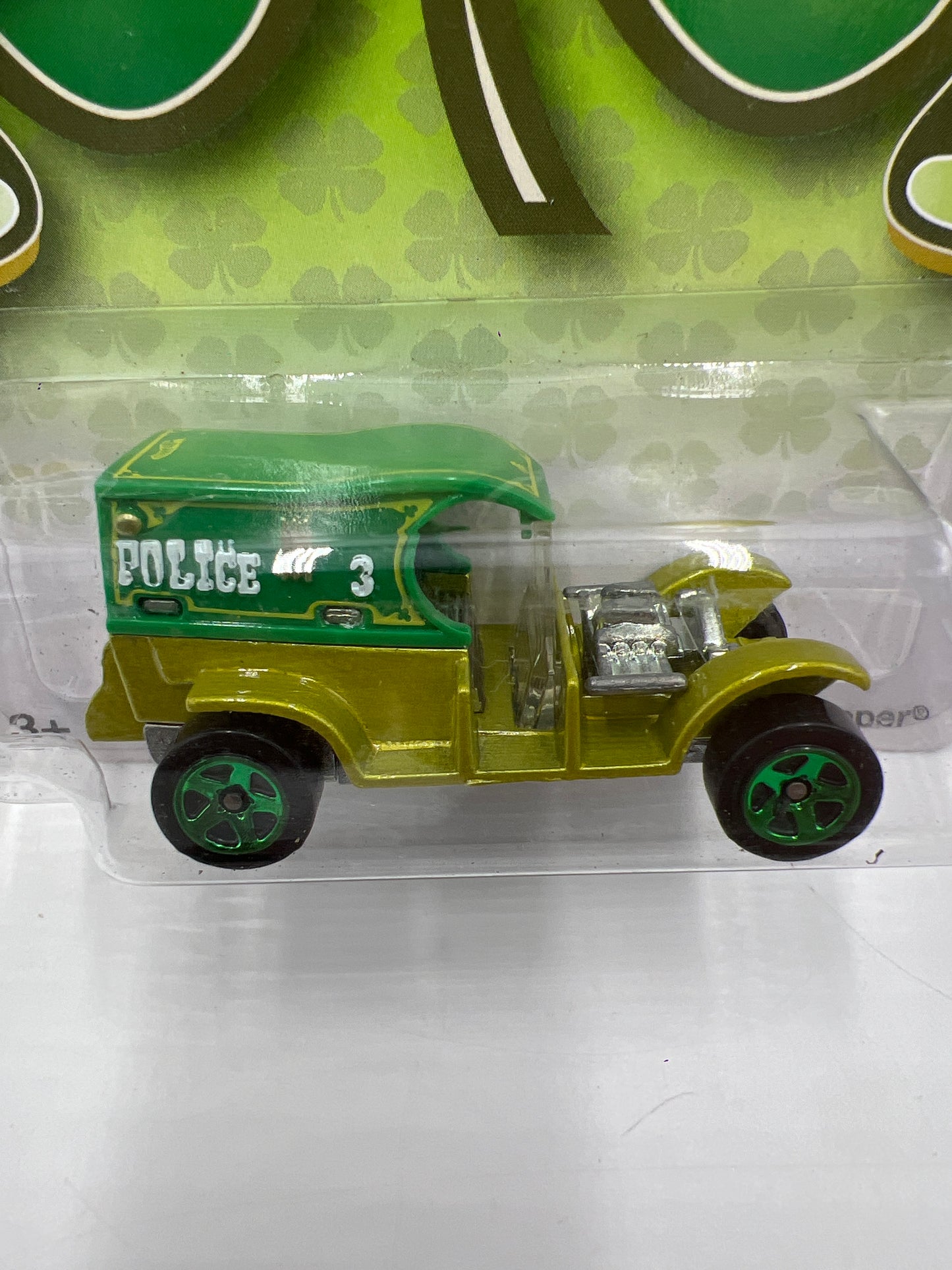 2009 Hot Wheels Clover Cars Copper Stopper Green 152i