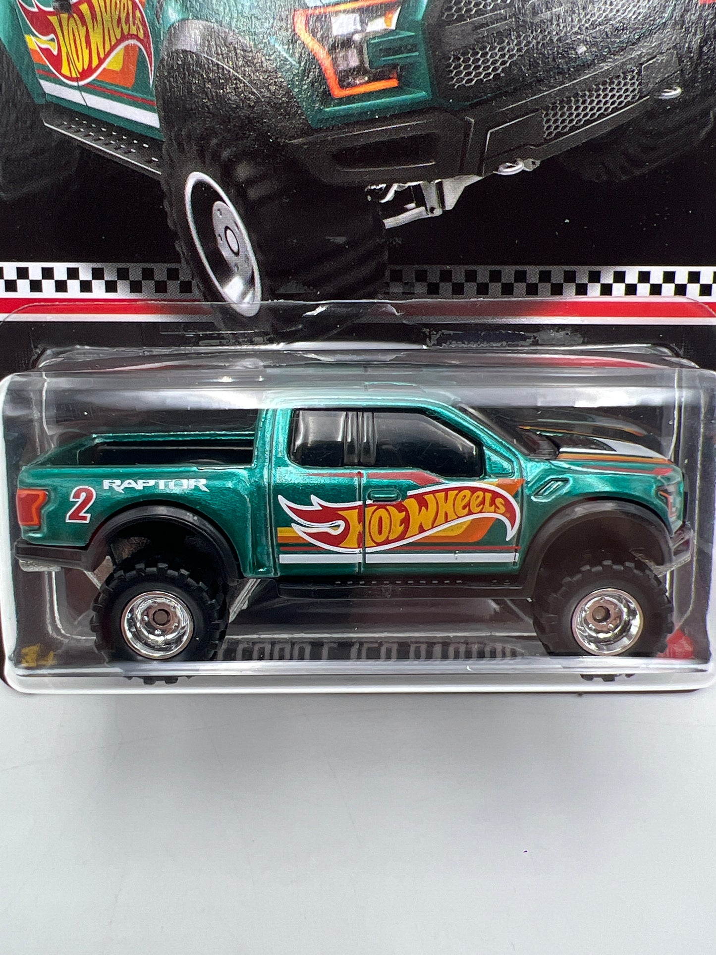 2021 Hot Wheels Mail in #2 17 Ford F-150 Raptor Green W/Protector