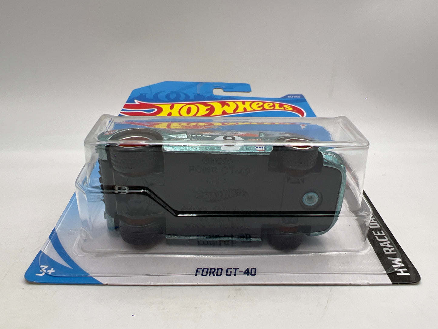 2020 Hot Wheels Super Treasure Hunt #35 Ford GT-40 Gulf Blue W/Protector Intl Card