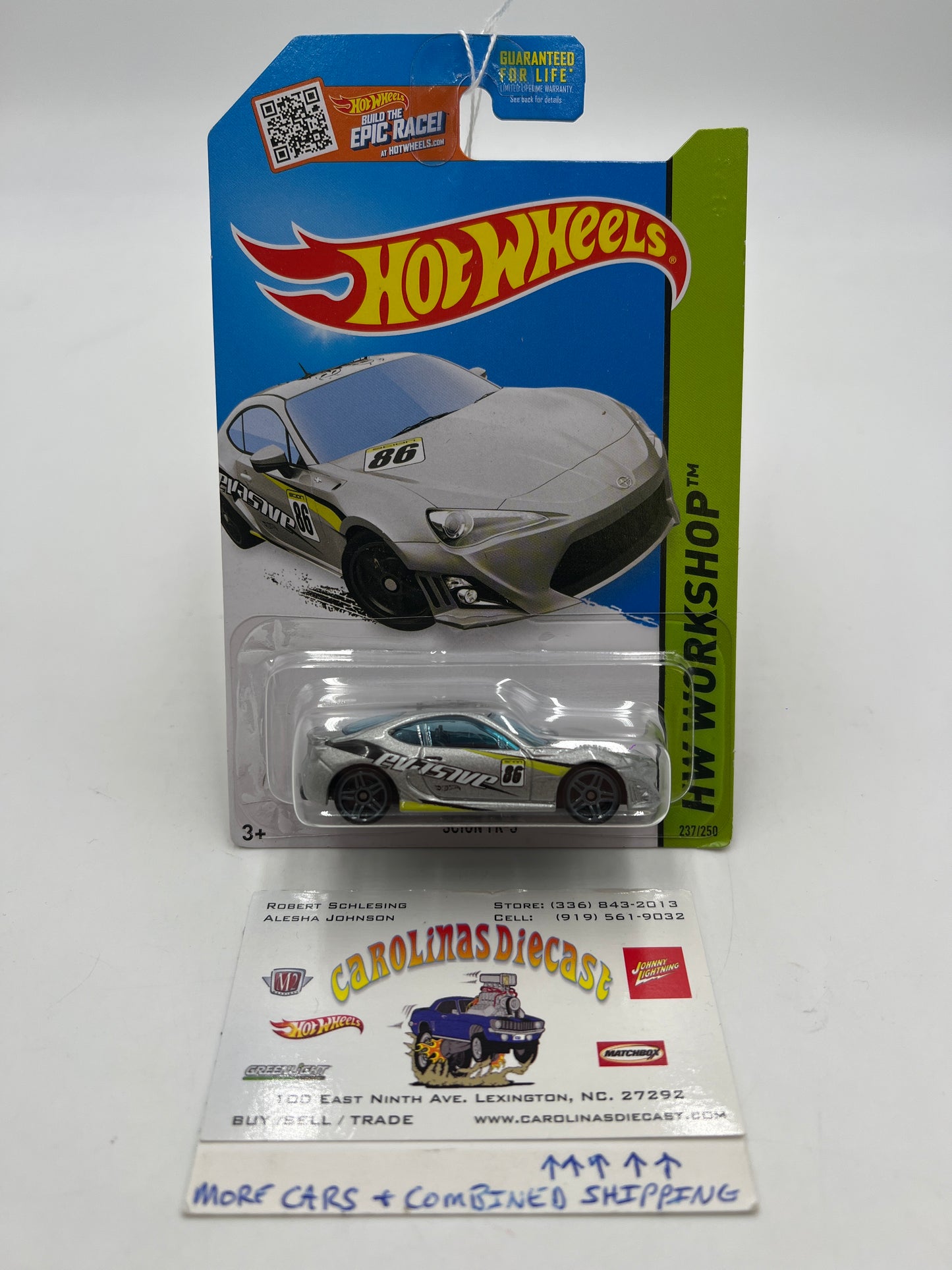 2015 Hot Wheels Workshop #237 Scion FR-S Silver 67B