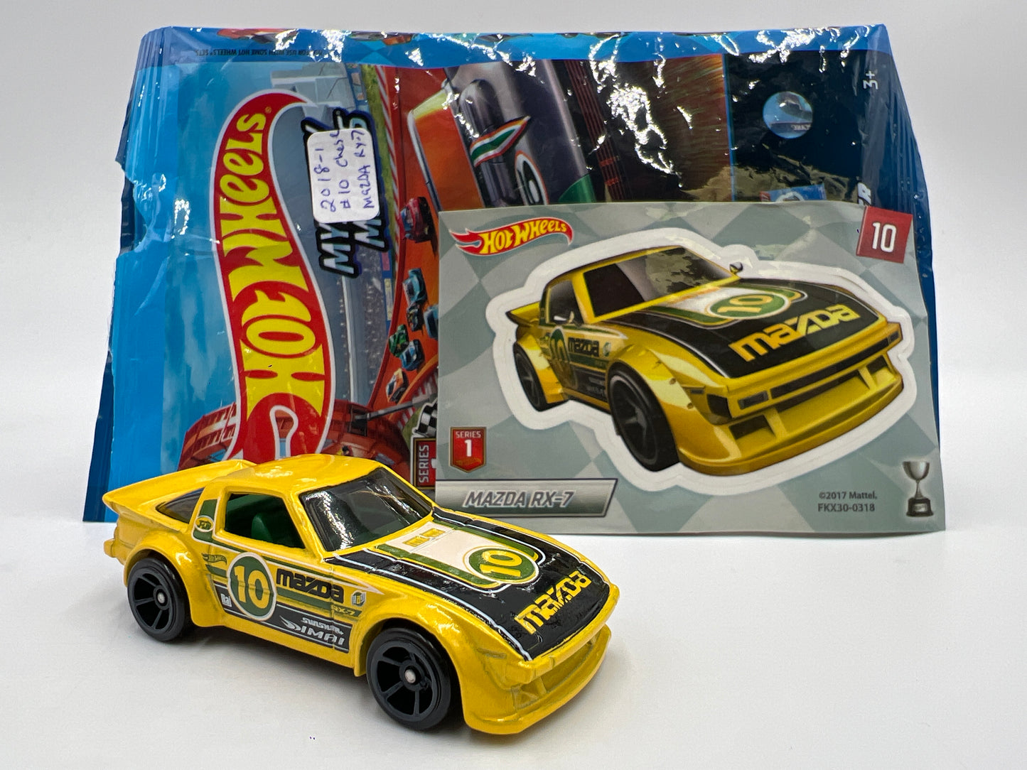 2018 Hot Wheels Mystery Models Series 1 #10 CHASE Mazda RX-7 Yellow