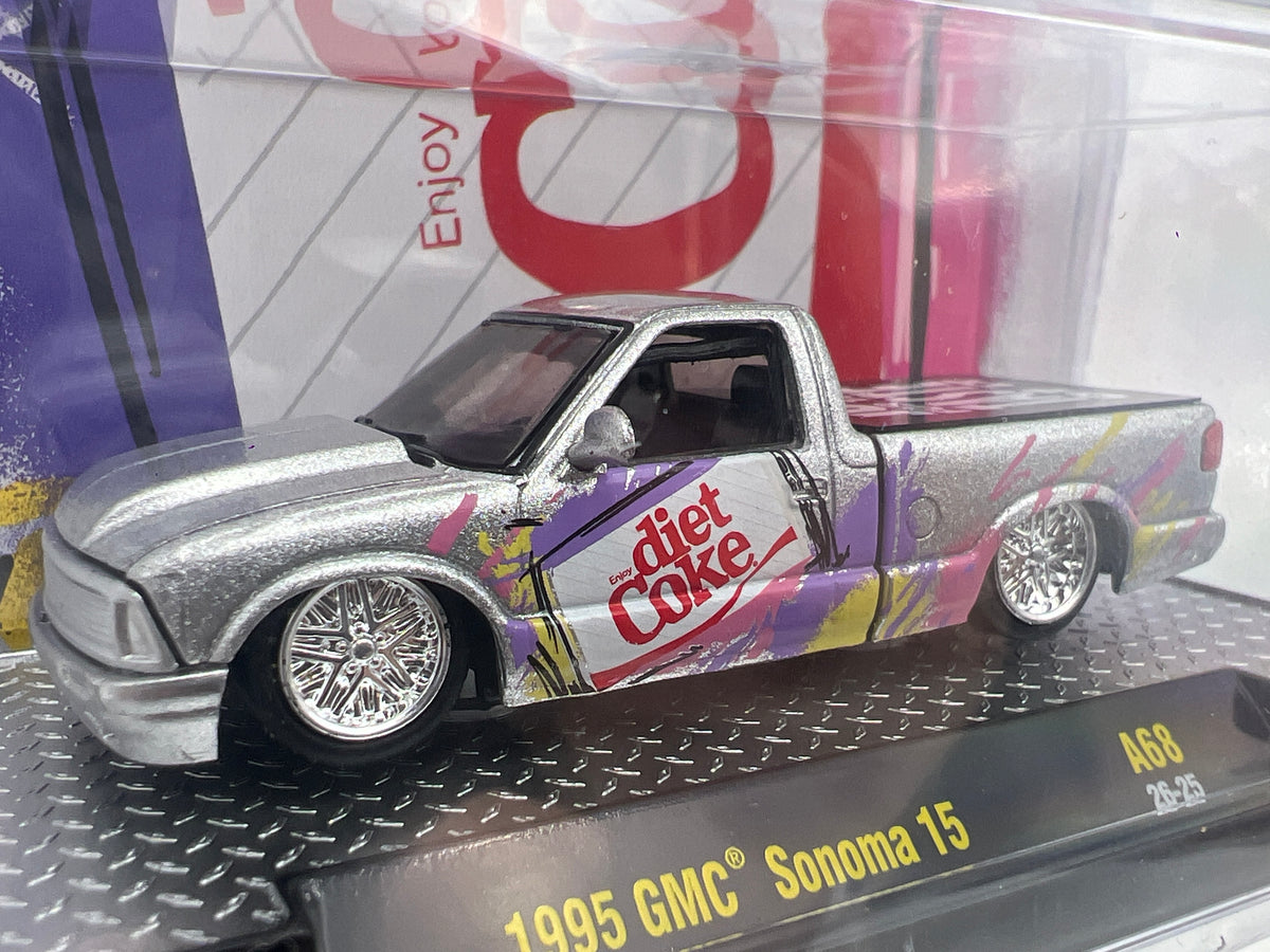 M2 Machines A68 Coca Cola 1995 GMC Sonoma 15 Silver