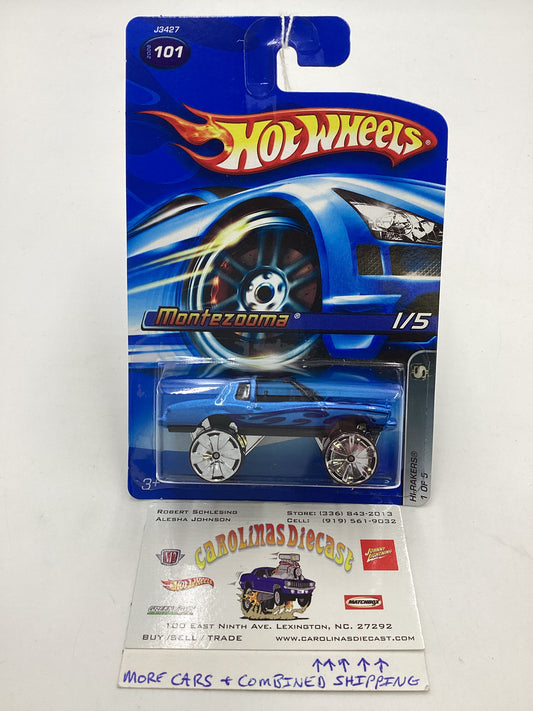 2006 Hot Wheels #101 Hi Rakers Montezooma Blue 16H