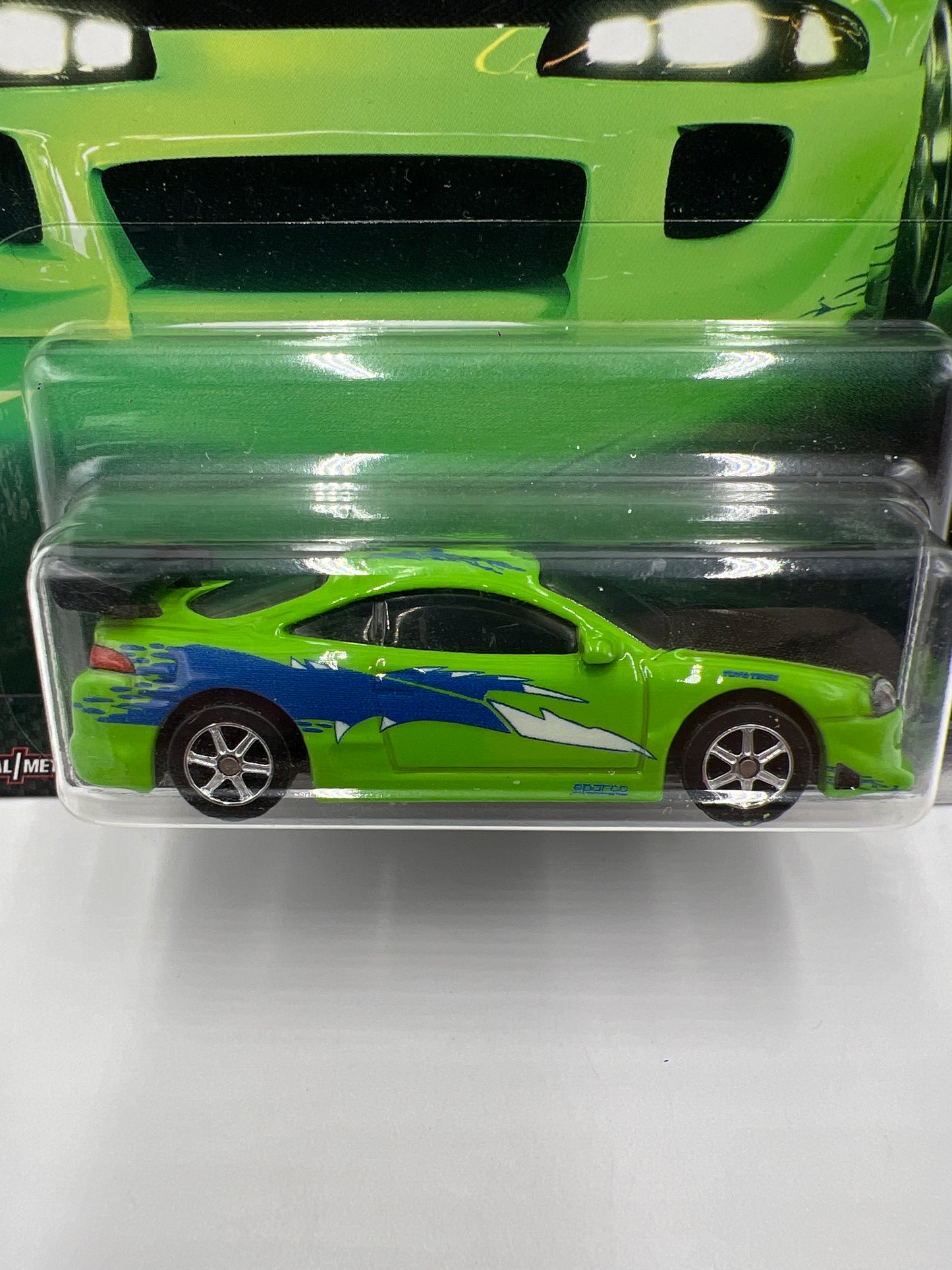 Hot Wheels Fast & Furious Original Fast #2 95 Mitsubishi Eclipse Green W/Protector