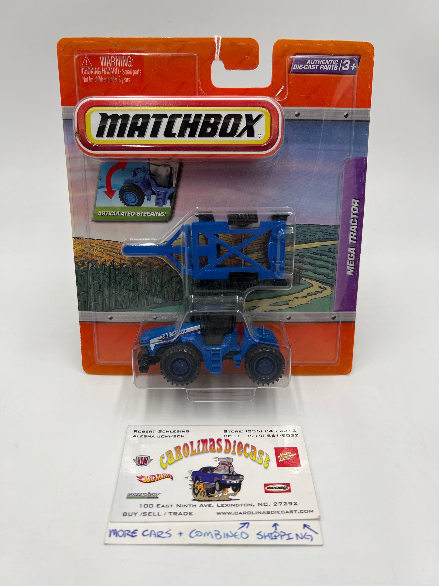 Matchbox Real Working Rigs Mega Tractor Blue (SR)