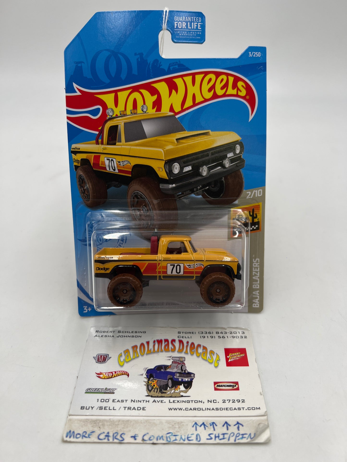 2021 Hot Wheels Baja Blazers #3 70 Dodge Power Wagon Yellow 36A