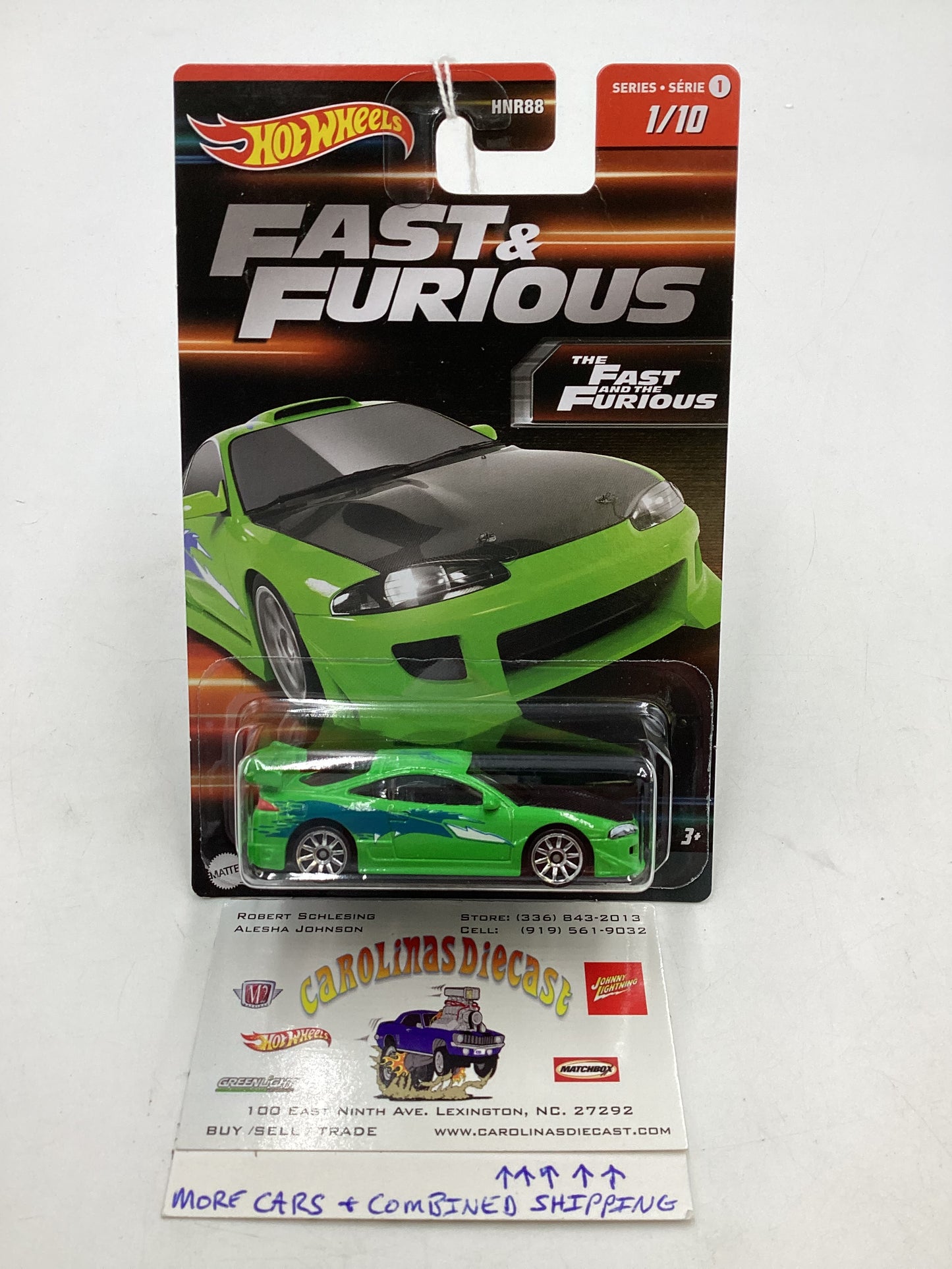 2023 Hot wheels Fast and furious #1 95 Mitsubishi Eclipse with protector 73A