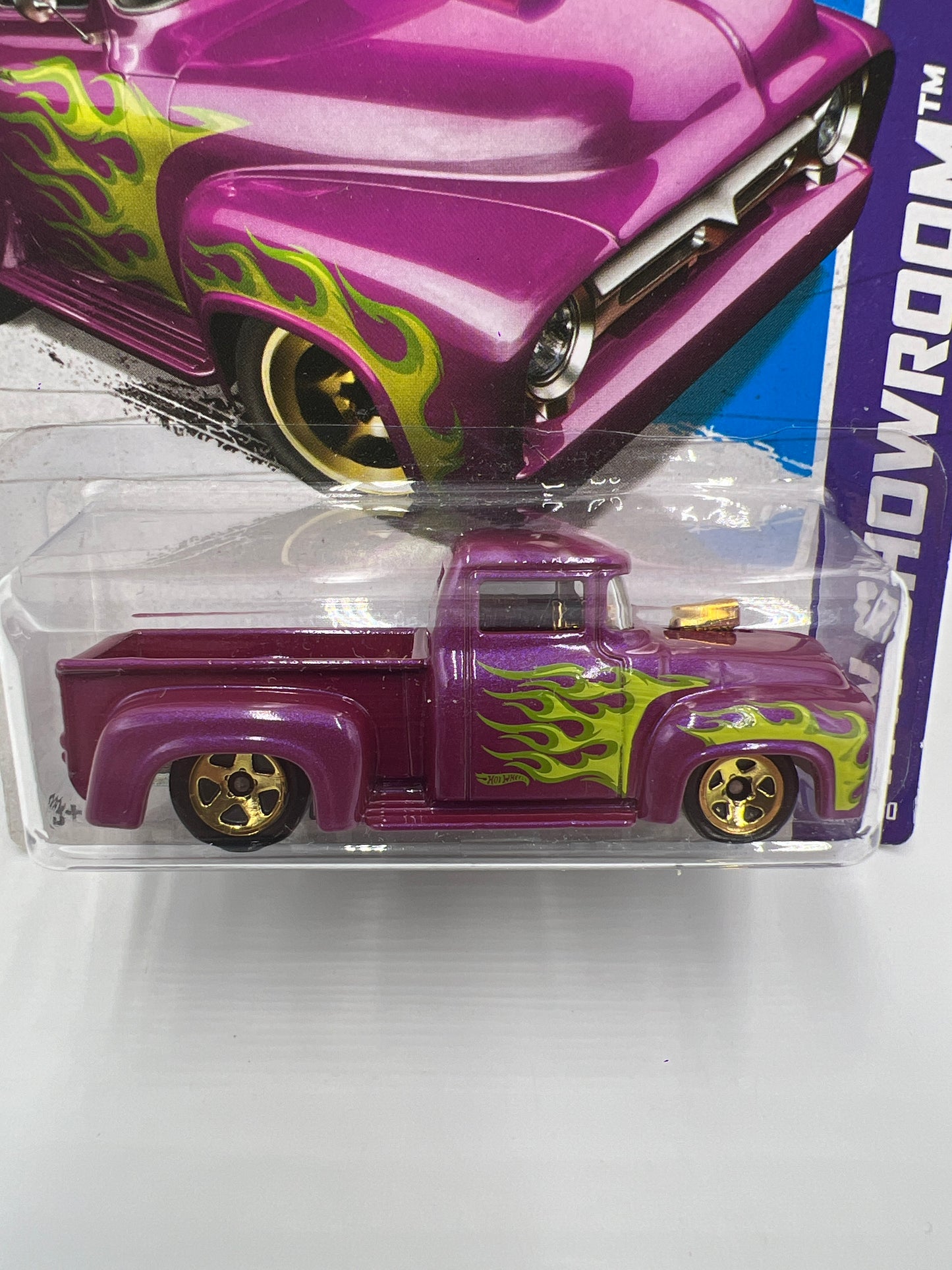 2013 Hot Wheels Showroom #211 Custom 56 Ford F-100 Purple 34E