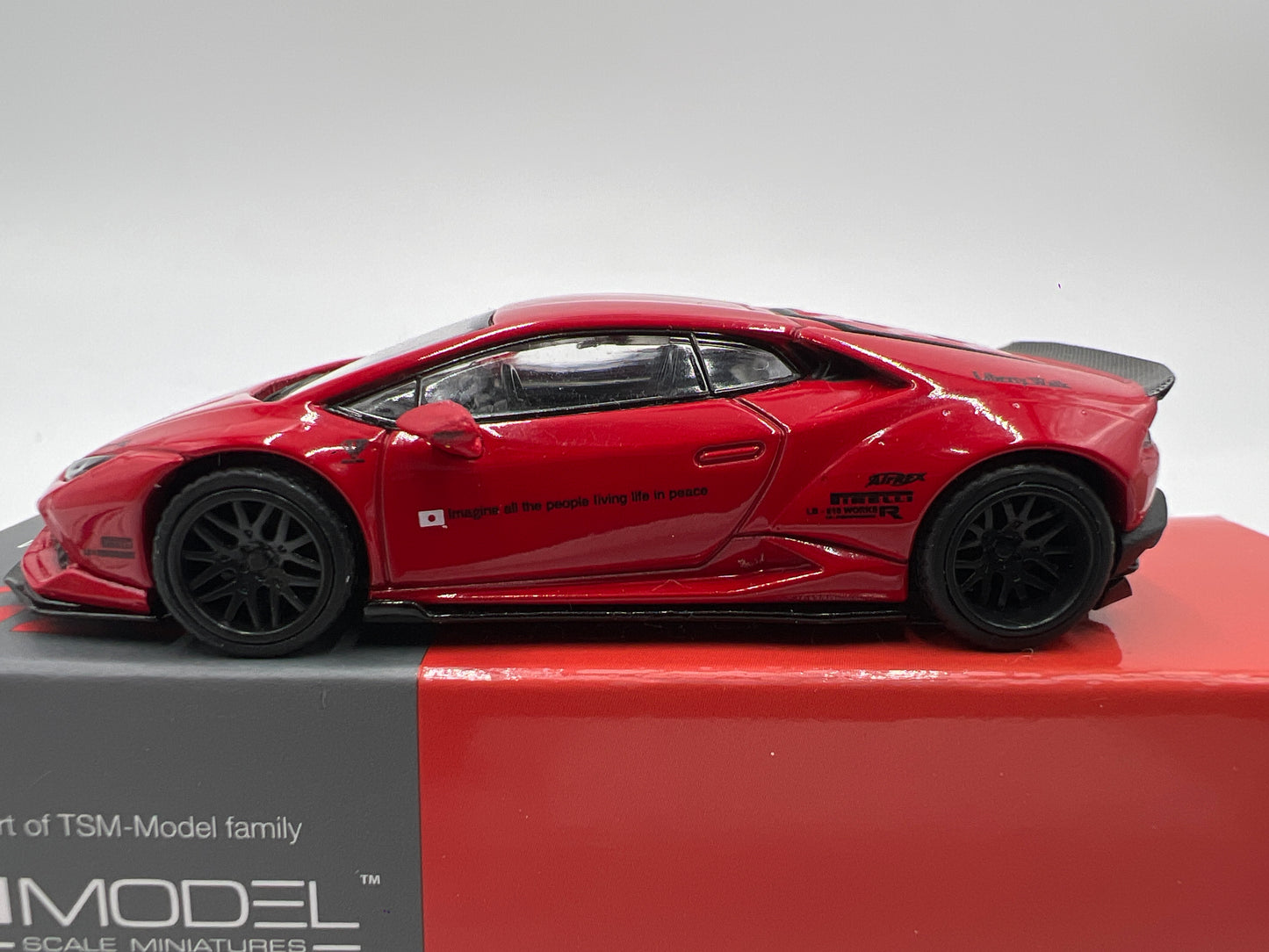 Mini GT Mijo Exclusives #375 LB Works Lamborghini Huracan Red