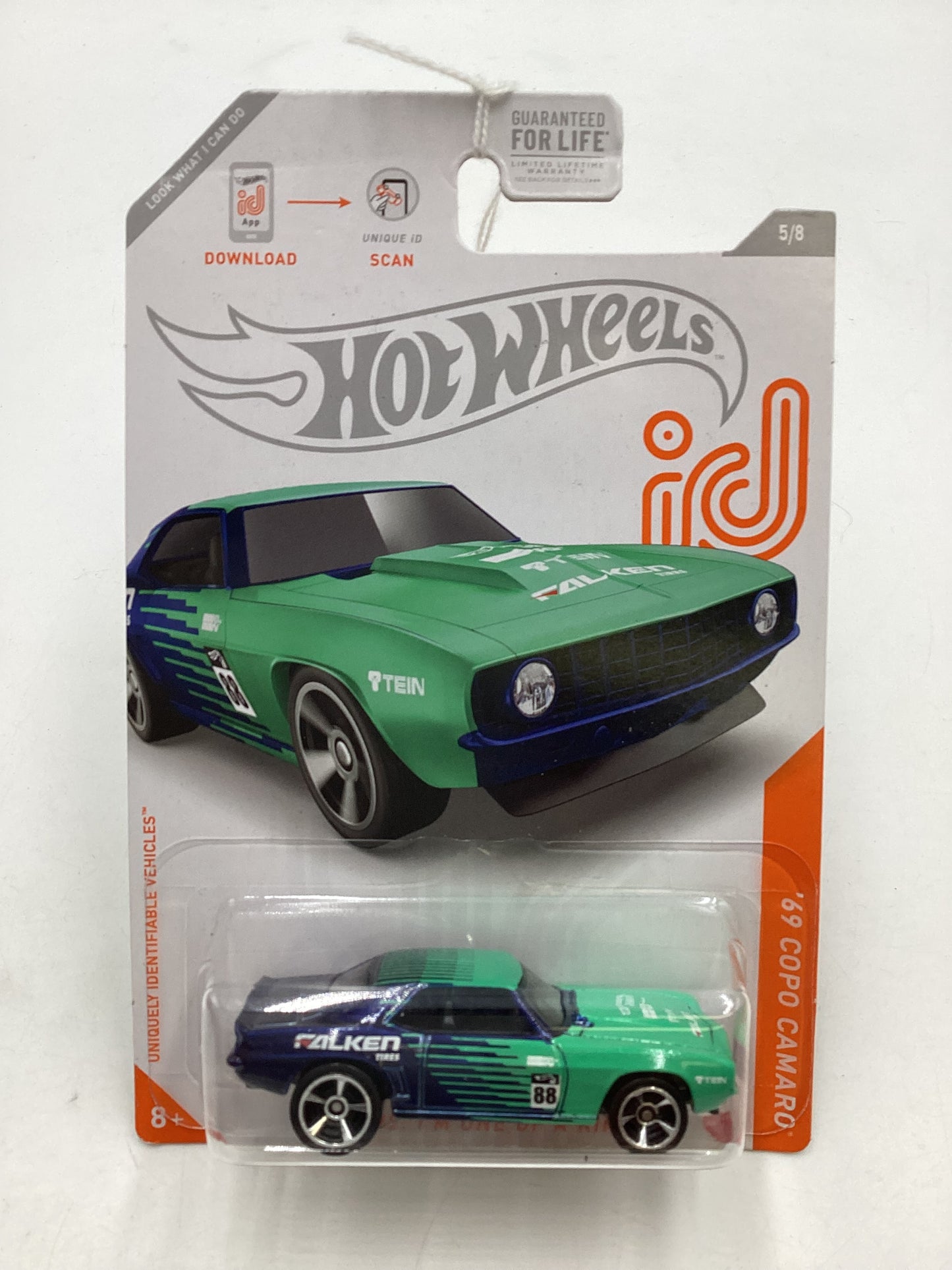 2021 Hot Wheels ID 5/8 69 Copo Camaro with protector