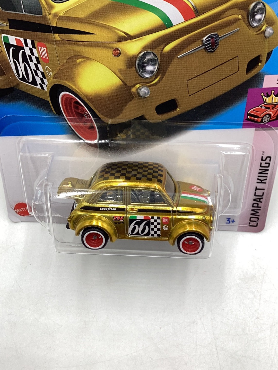 Hot Wheels 2024 E Case Super Treasure Hunt #117 60s Fiat 500D Modificado with protector