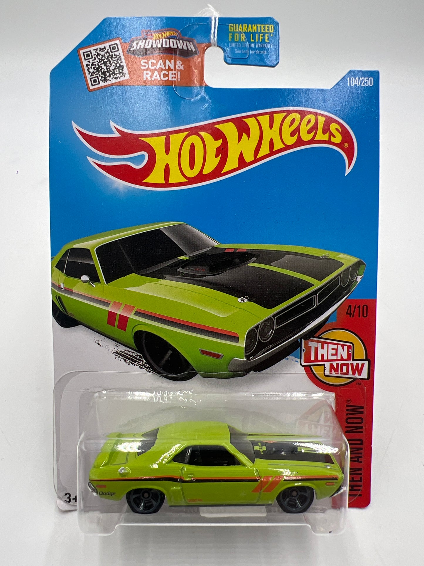 2016 Hot Wheels Then and Now #104 71 Dodge Challenger Green Kmart Exclusive 240A