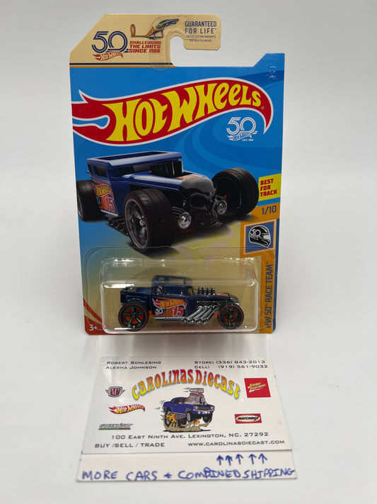 2018 Hot Wheels Super Treasure Hunt Bone Shaker Ultimate Chase W/Protector