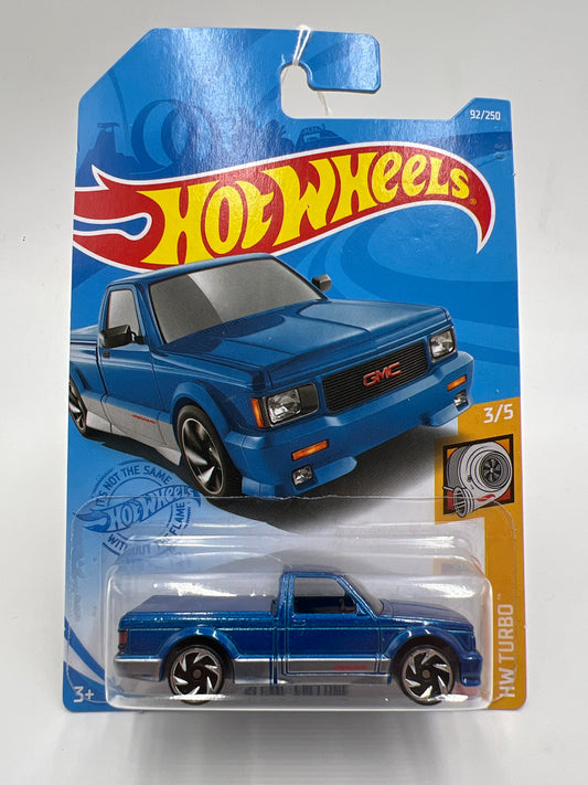 2021 Hot Wheels Turbo #92 91 GMC Syclone Blue 42D