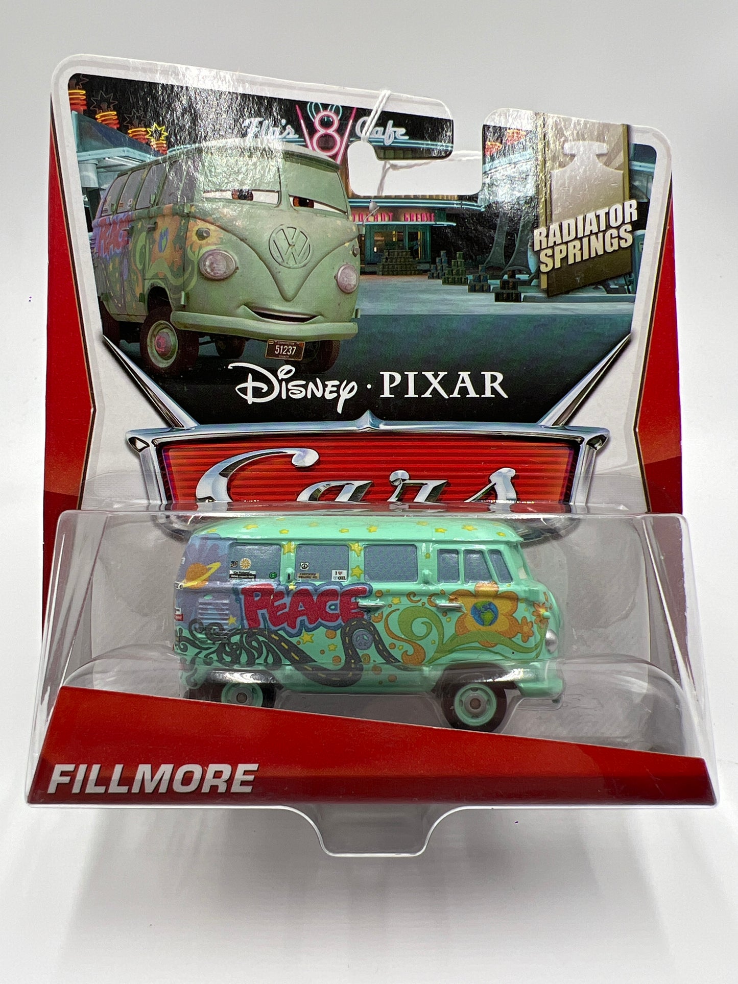 Disney Pixar The World Of Cars Radiator Springs #10 Fillmore Green 141E