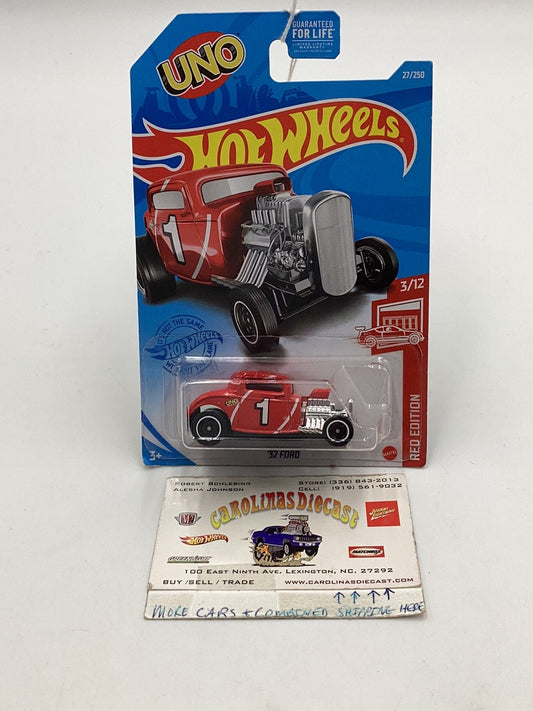 2020 Hot Wheels Red Edition ‘32 Ford 27/250
