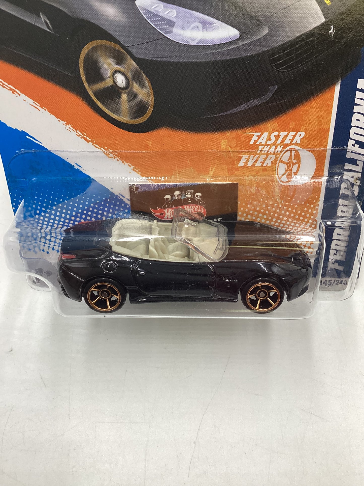 2011 Hot wheels #145 Ferrari California Black Faster than Ever SR