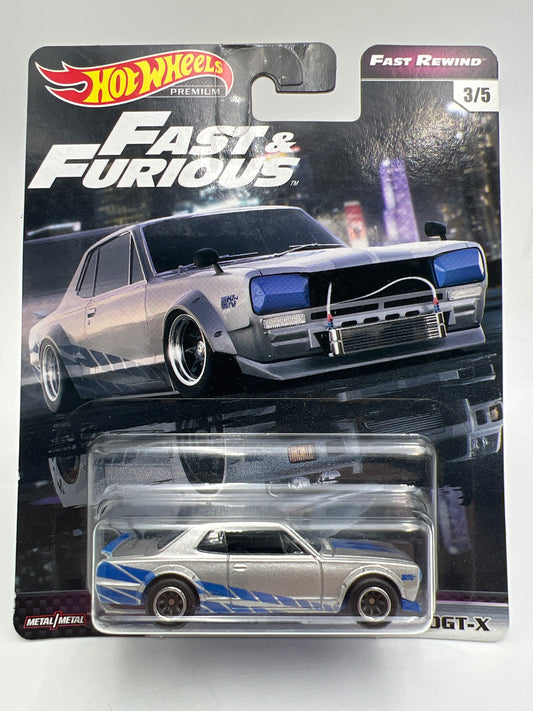 Hot Wheels Premium Fast & Furious Fast Rewind #3 Nissan Skyline HT 2000GT-X W/Protector